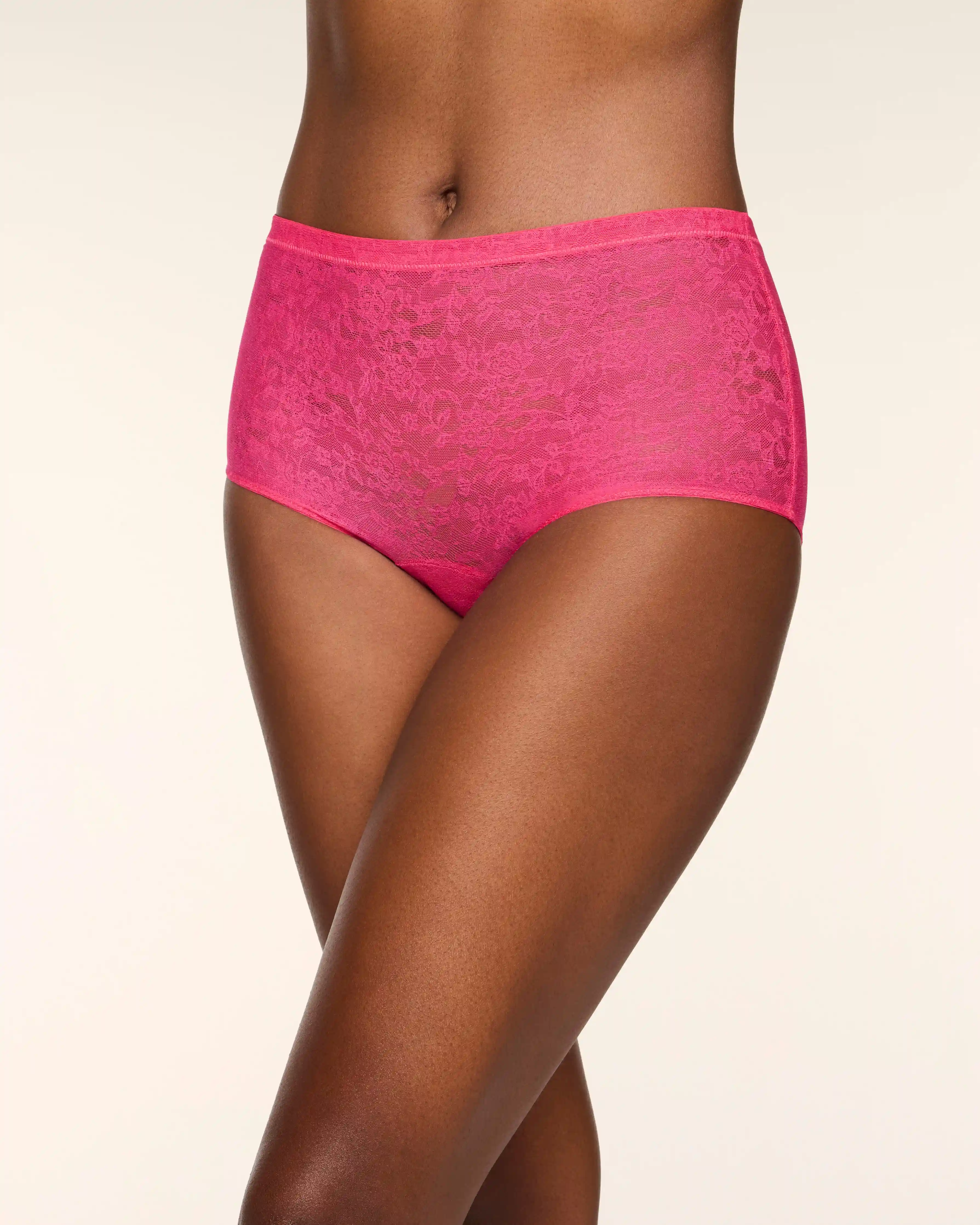 Alternative view of SPANXsupersmooth® Day to Date Night Lace Boyshort | Siren Pink
