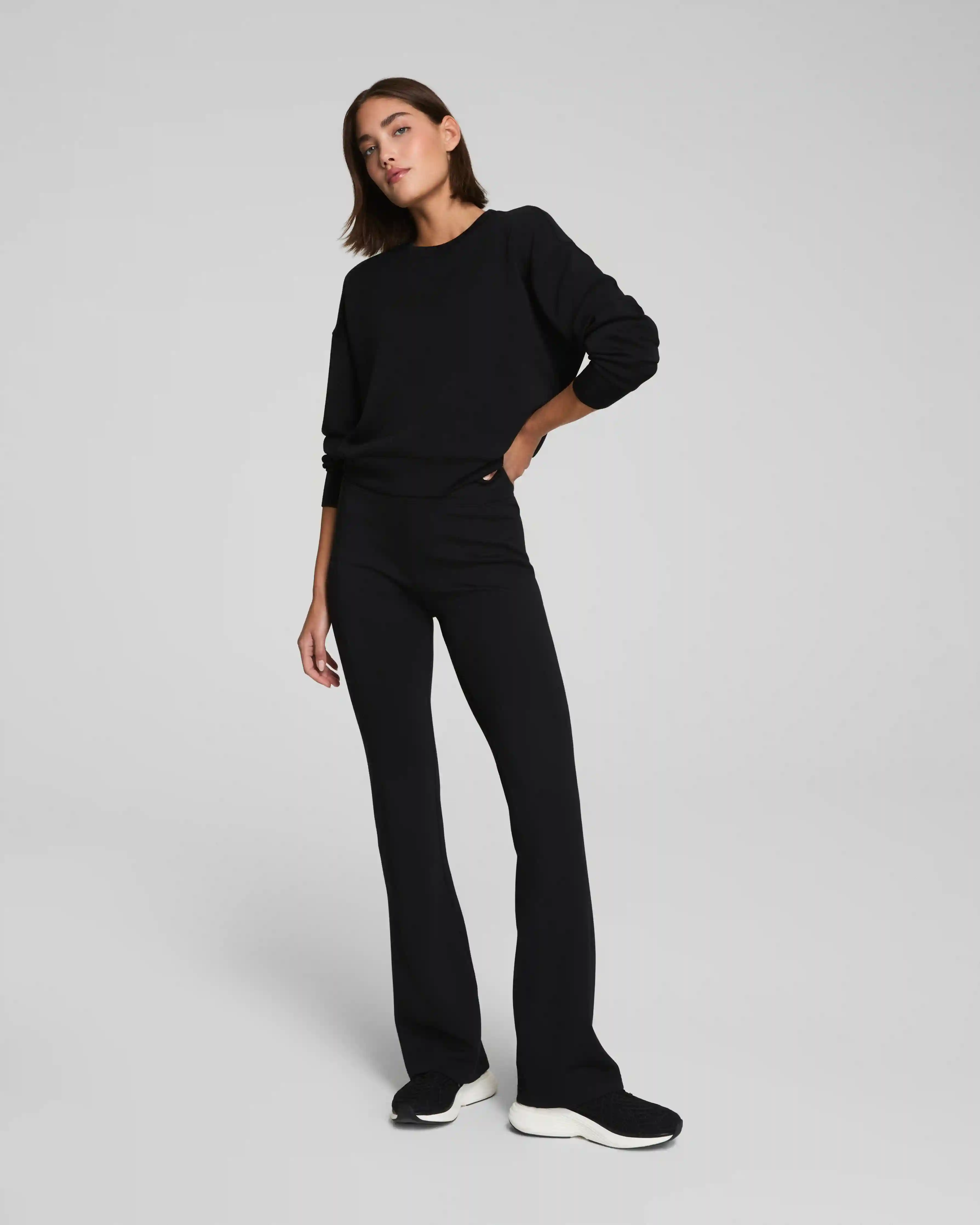 SPANX AirEssentials® Slim Flare Pant | Very Black