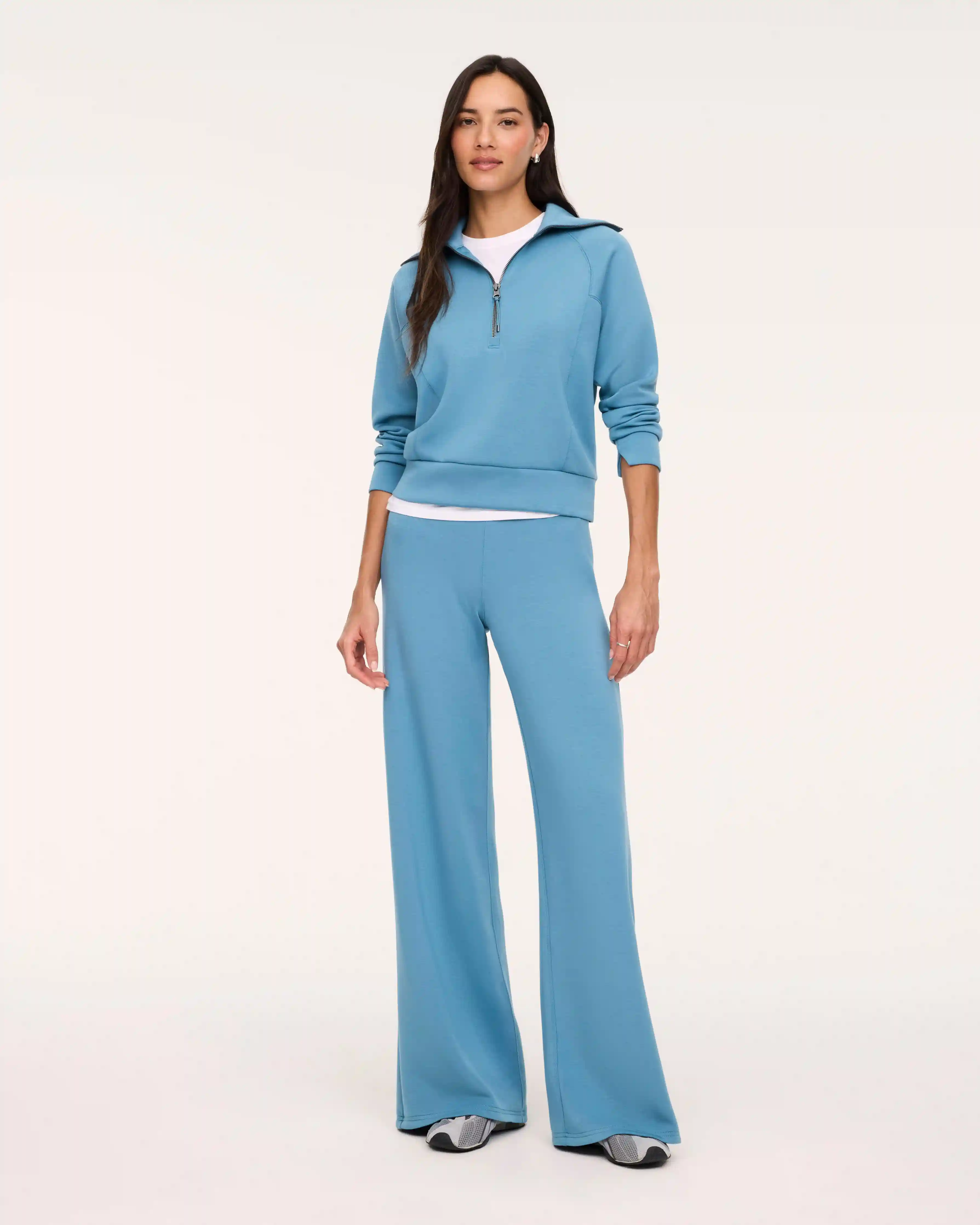 SPANX AirEssentials® Wide Leg Pant | Tidal Blue
