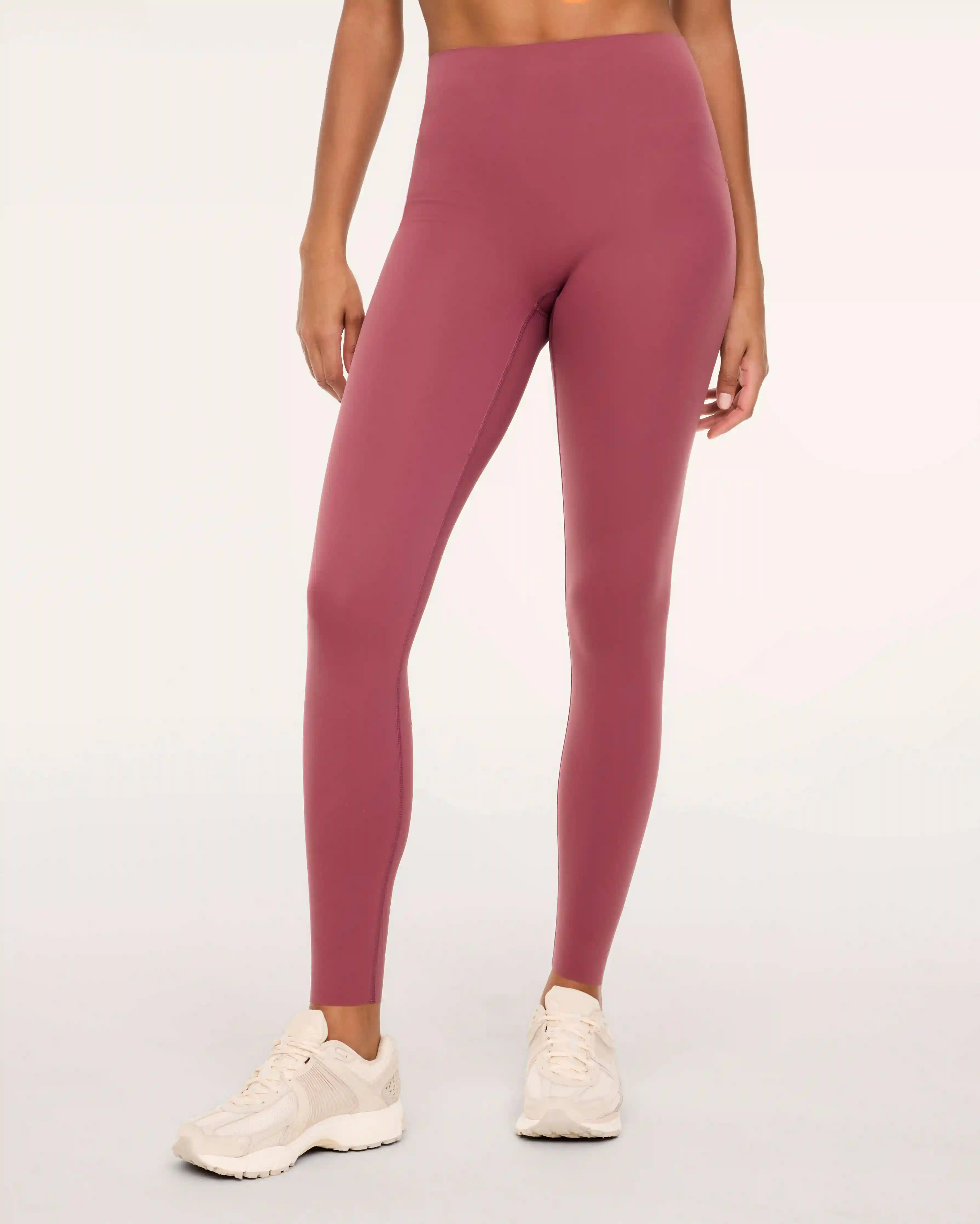 Alternative view of SPANXshape® BodyLine Full-Length Leggings with Mid-Tummy Compression | Rum Raisin