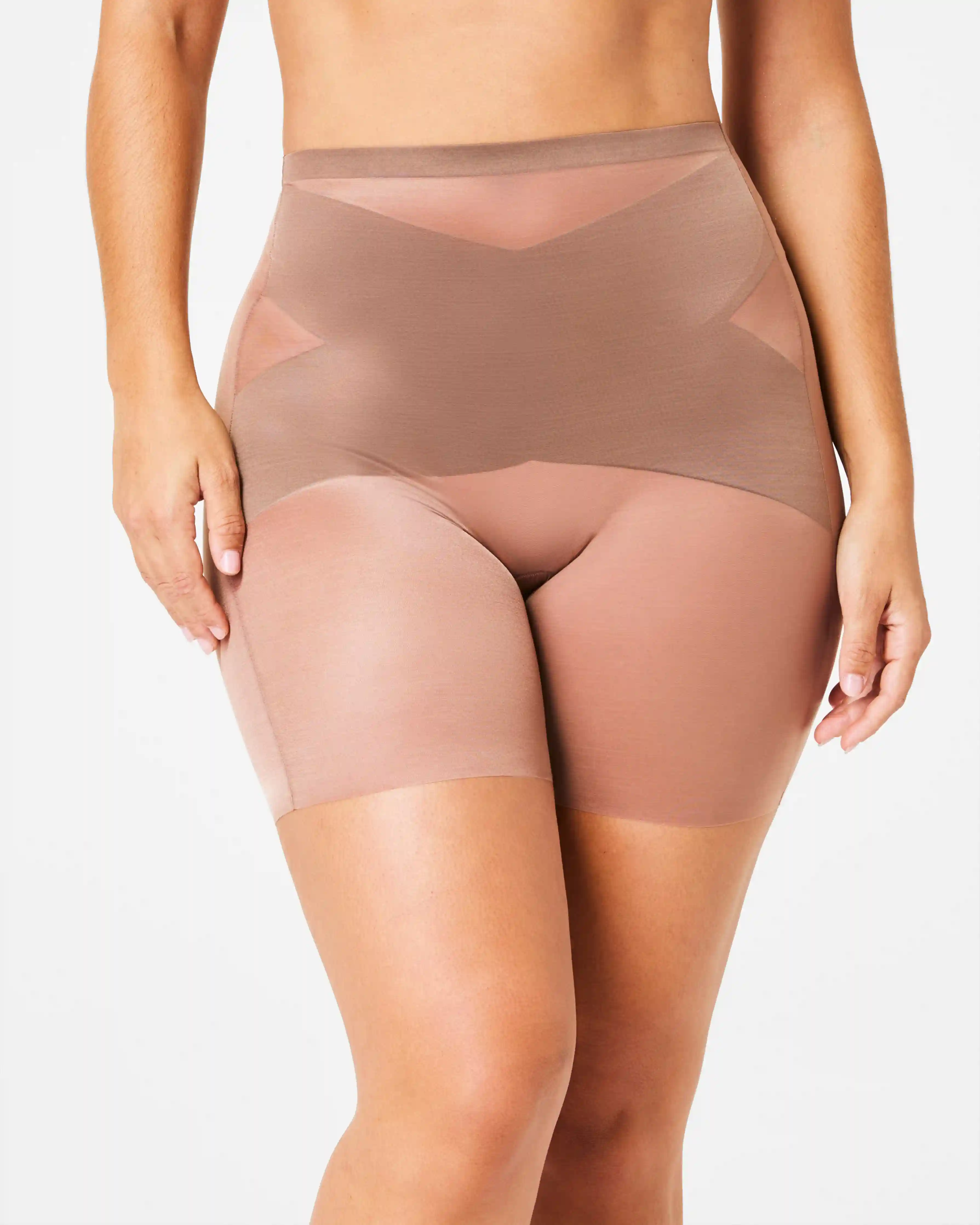 SPANXshape®  Skinny Britches® Mid-Thigh Short | Champagne Beige