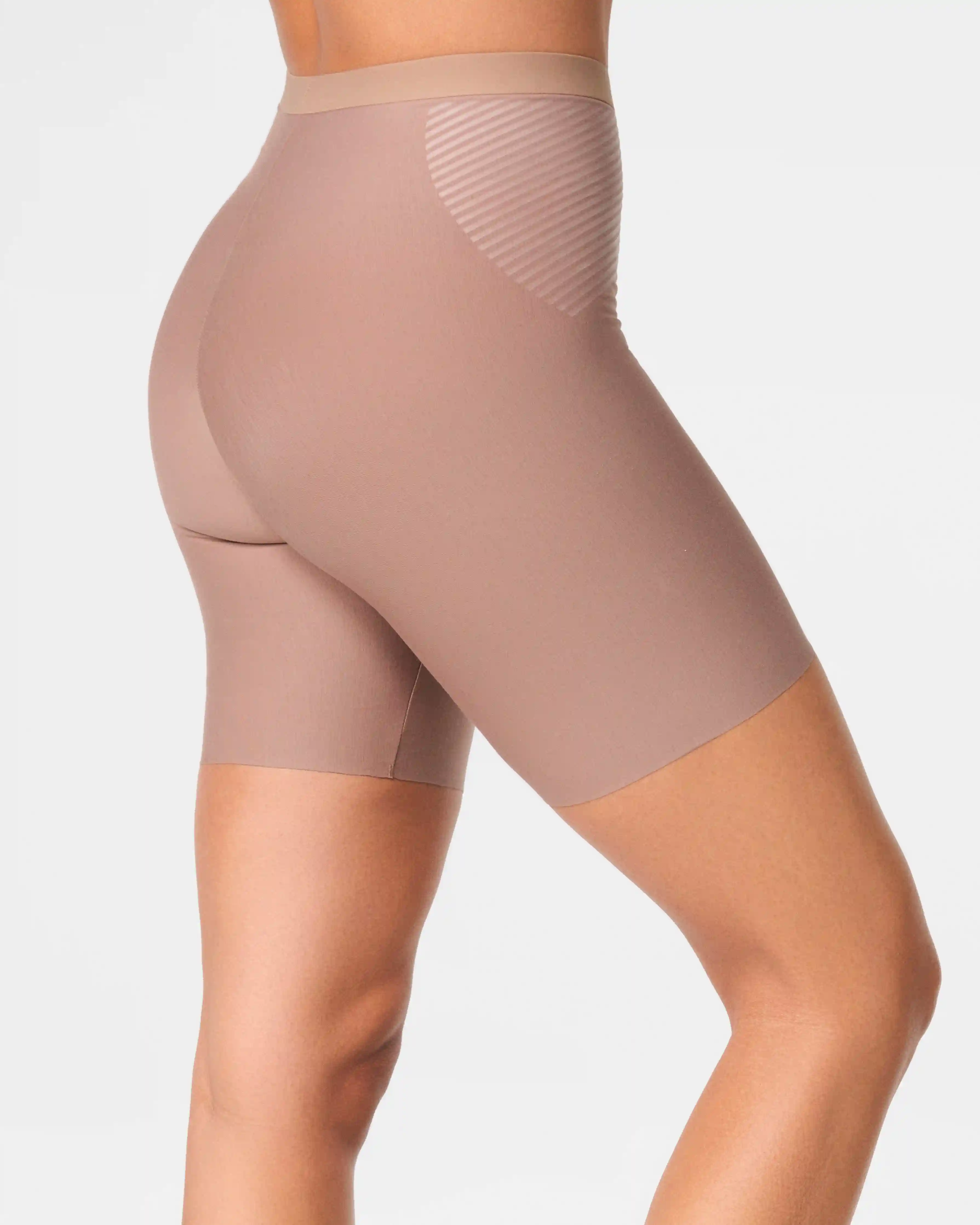Alternative view of SPANXshape®  Invisible Supima® Cotton Mid-Thigh Short | Cafe Au Lait