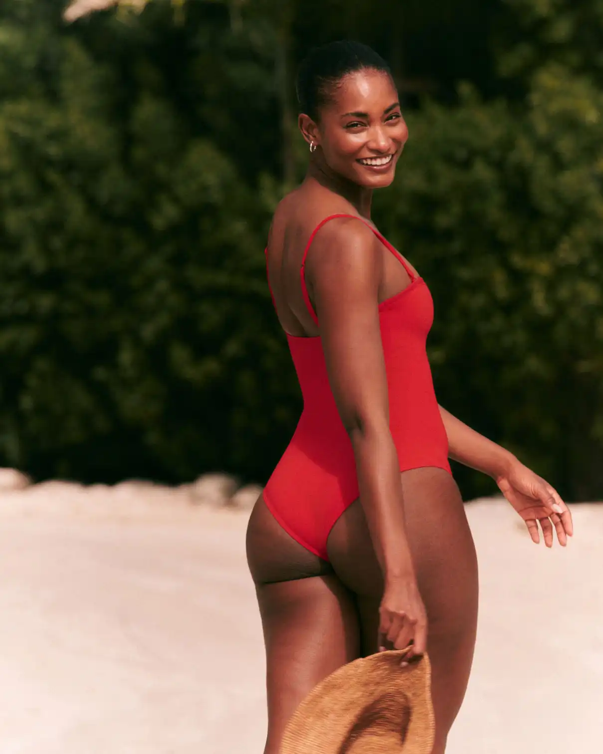 Alternative view of SPANXshape® Swim Bandeau One Piece | SPANX® Red
