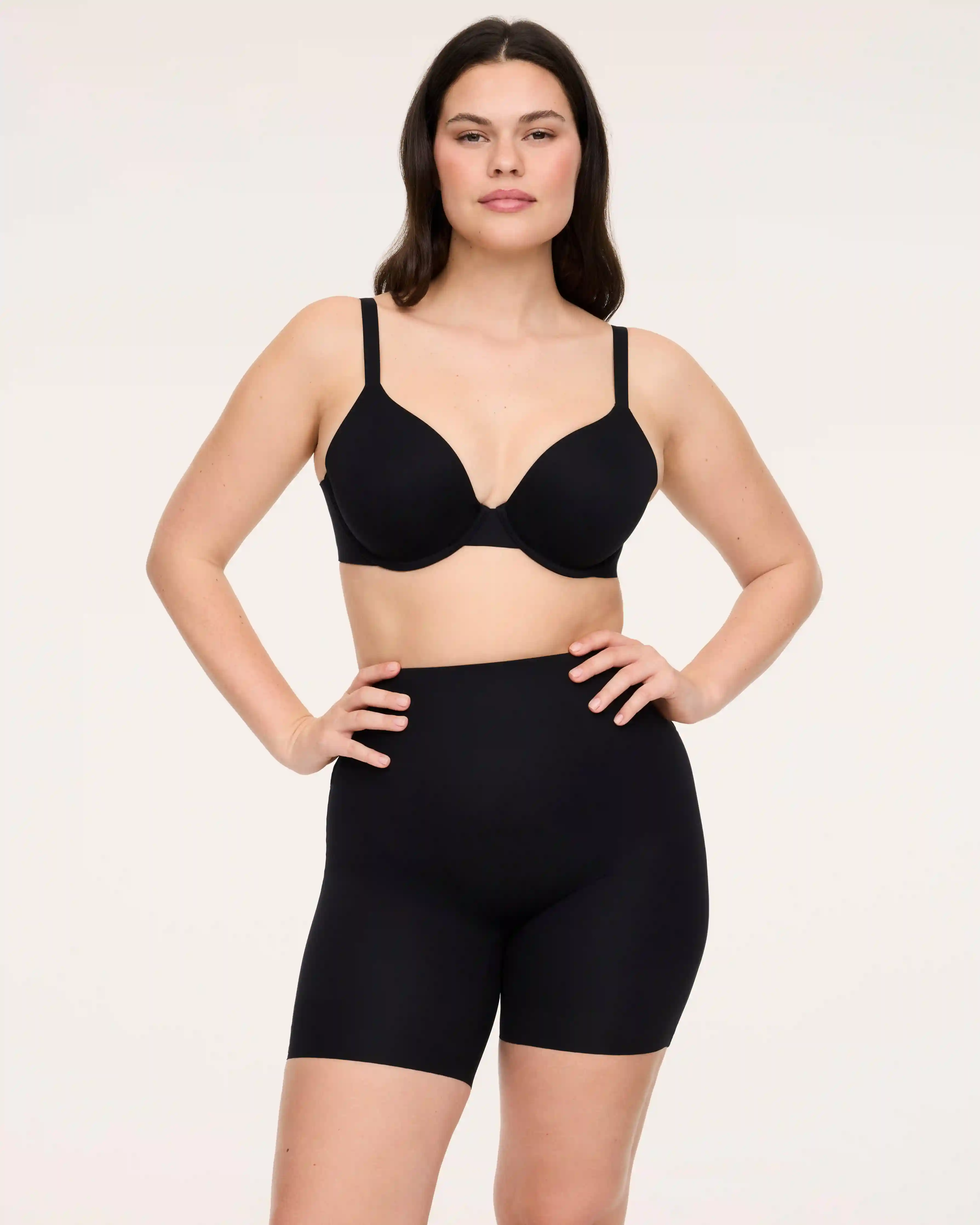 Alternative view of SPANXshape® Suit Your Fancy Low-Back Mid-Thigh Short | Very Black