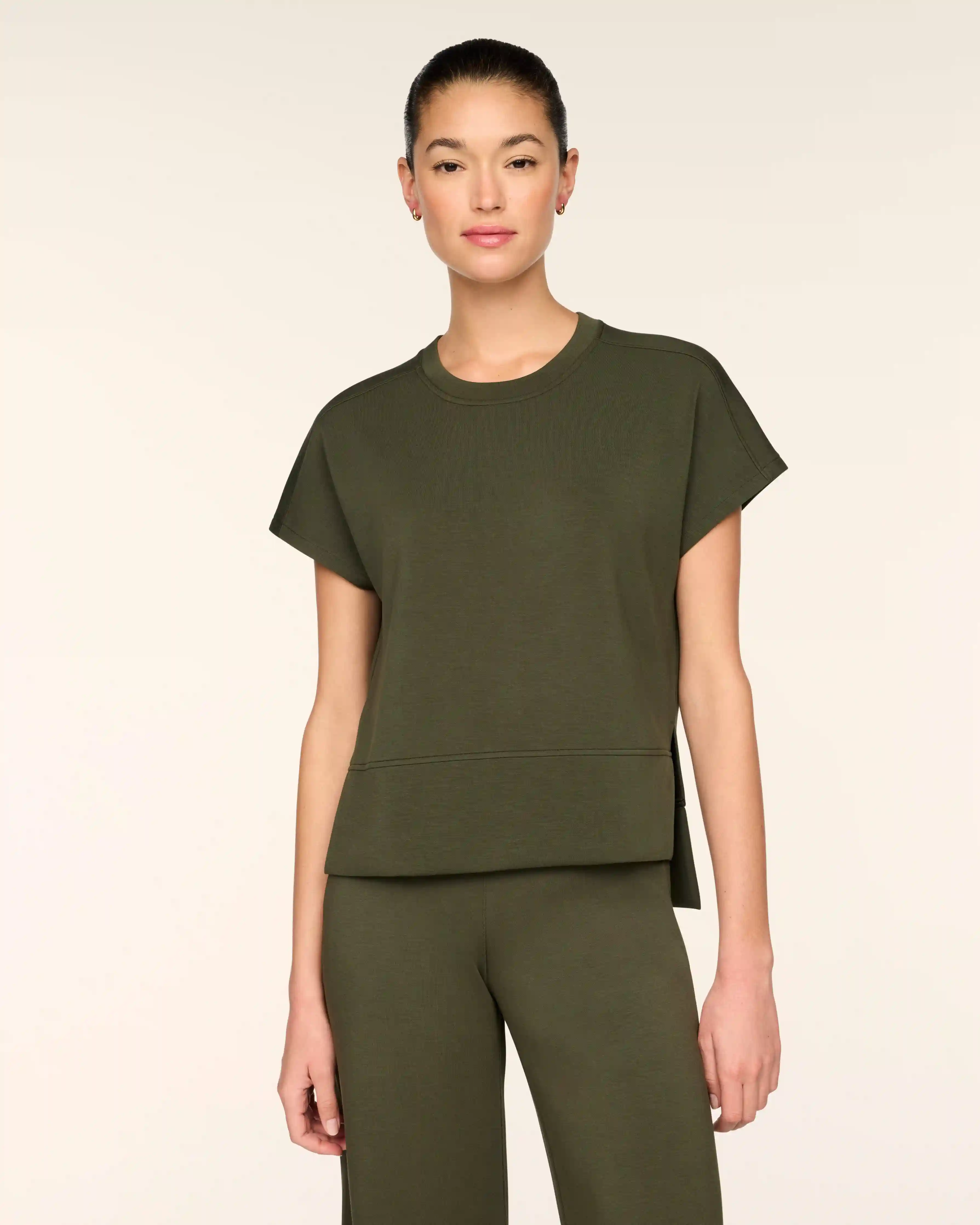 SPANX AirEssentials® Crewneck Tee | Monstera