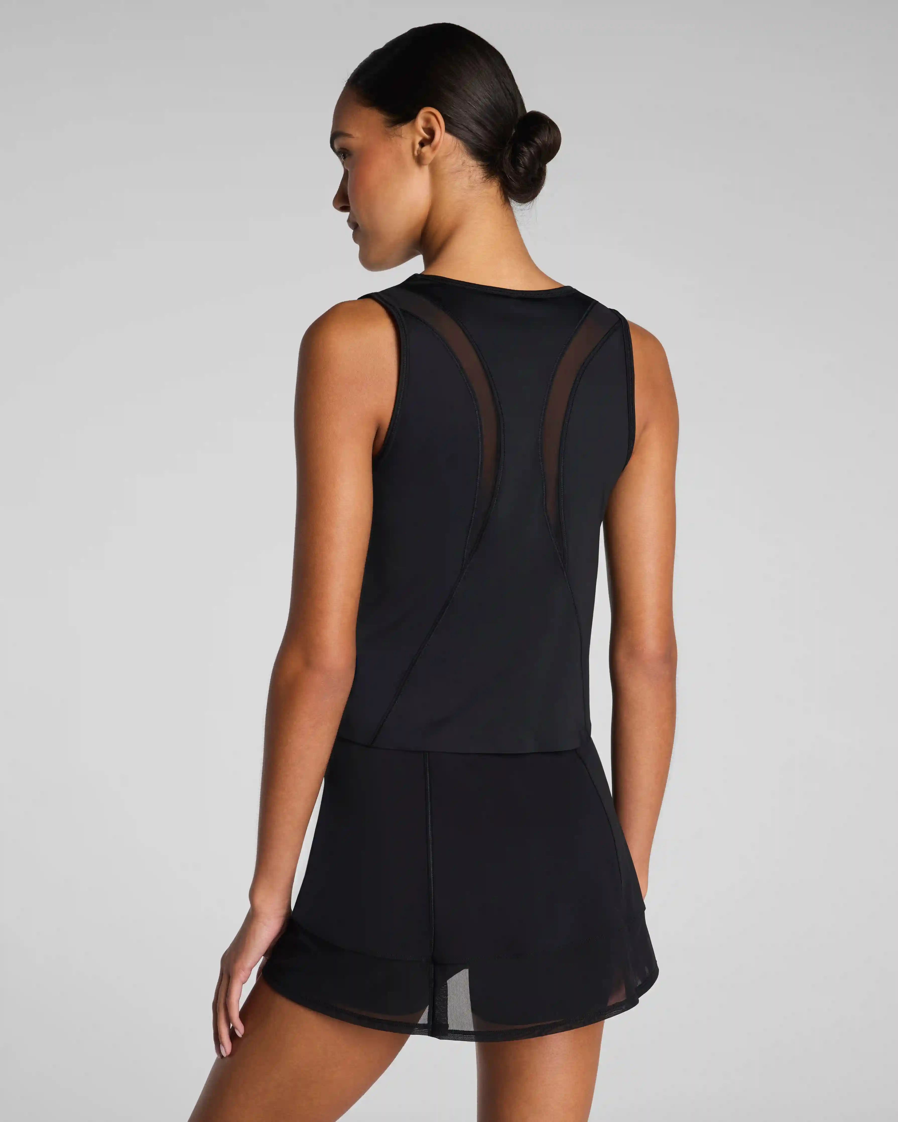 Alternative view of SPANX® BodyLine Sheerious Crewneck Tank | Very Black