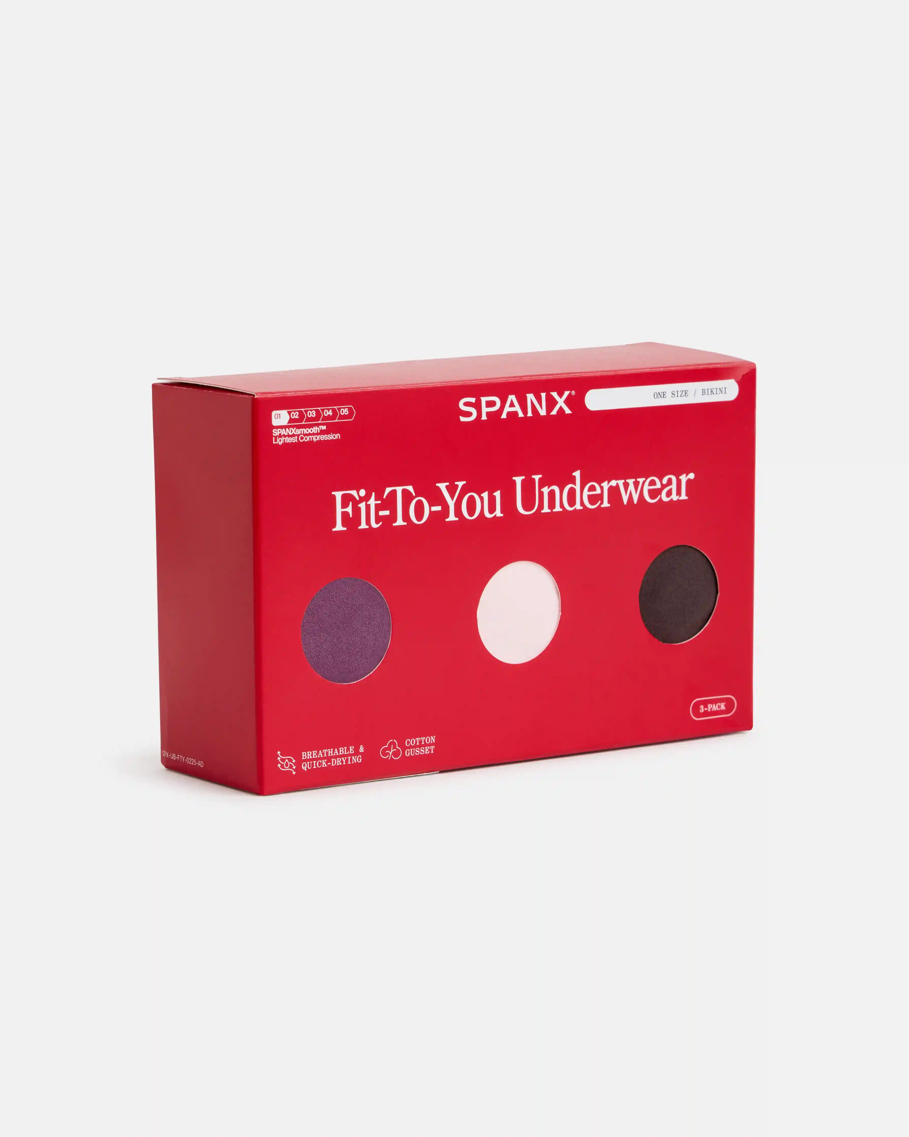 Alternative view of SPANXsmooth®  Fit-To-You Bikini 3-Pack Box | Prune/Rosebud/Dark Cacao