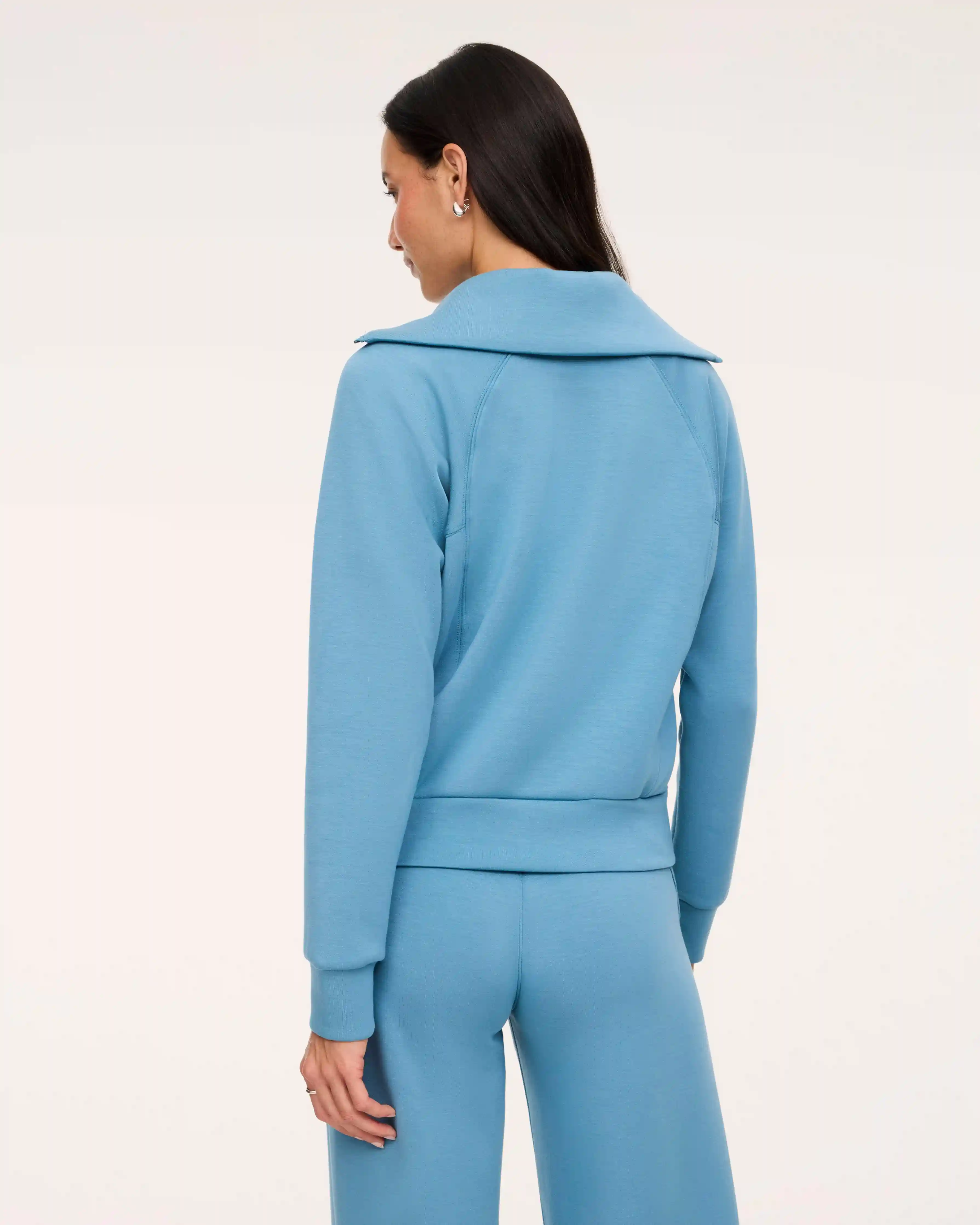 Alternative view of SPANX AirEssentials® Half Zip | Tidal Blue