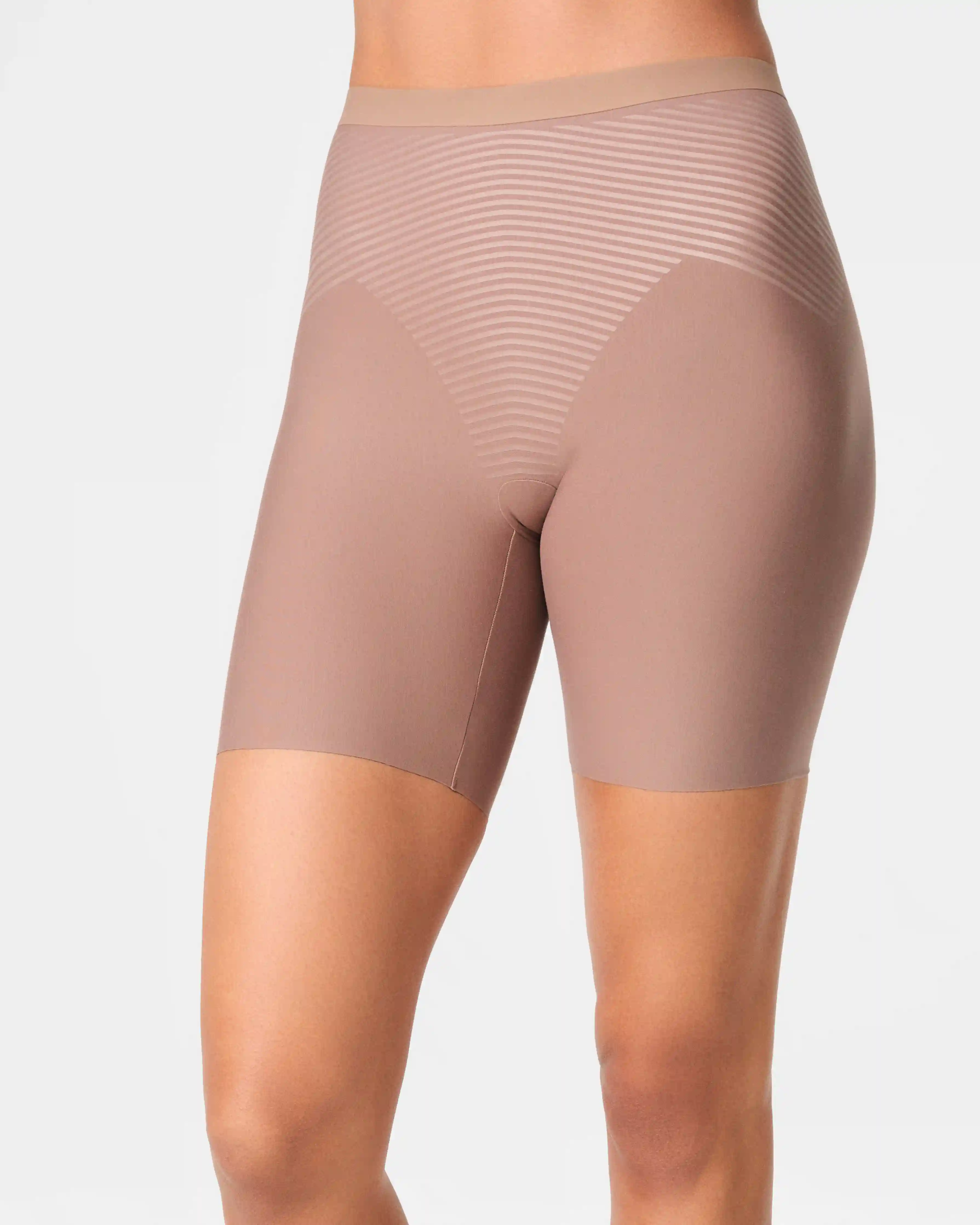 SPANXshape®  Invisible Supima® Cotton Mid-Thigh Short | Cafe Au Lait