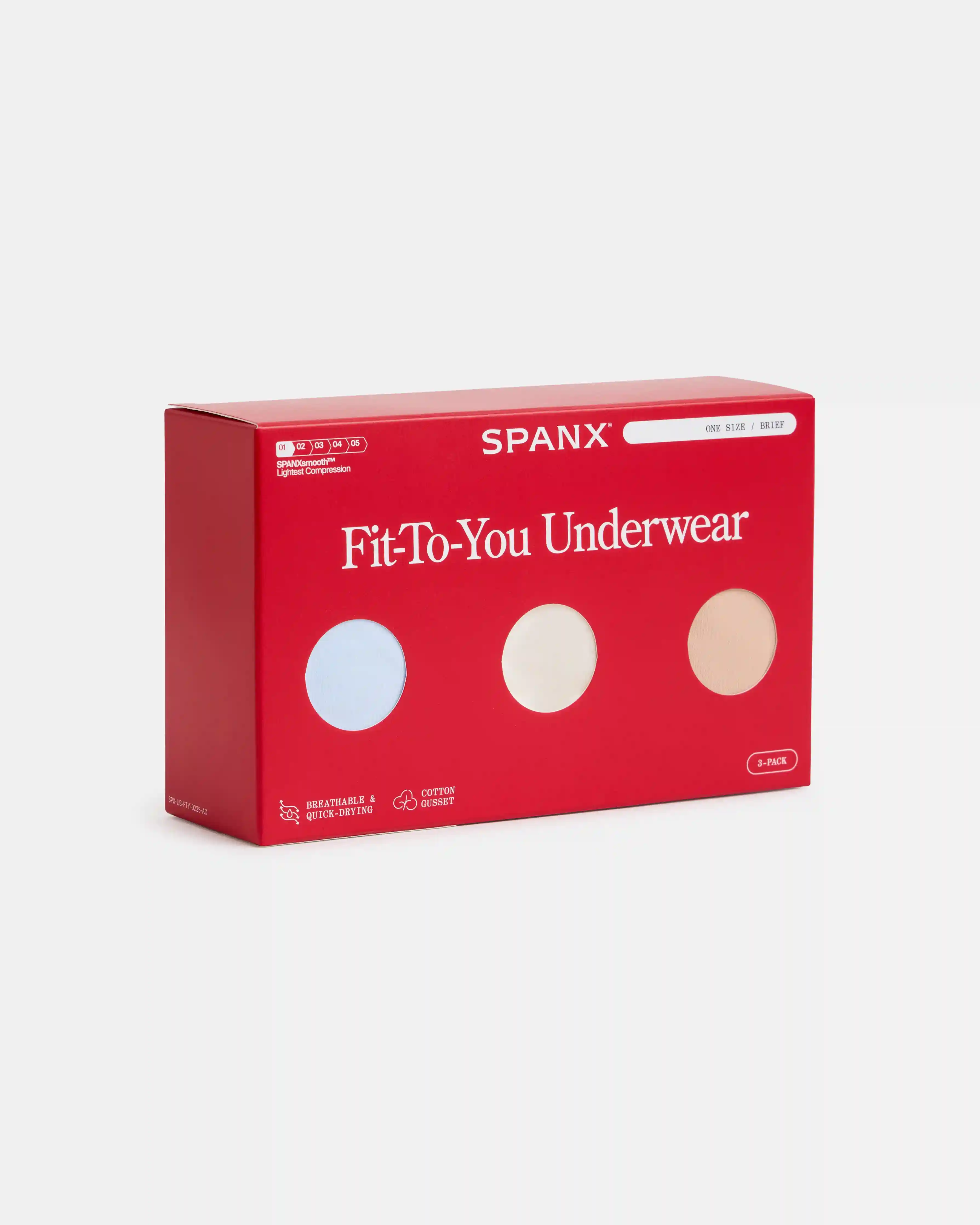 Alternative view of SPANXsmooth®  Fit-To-You Brief 3-Pack Box | Summit/Powder/Frappe