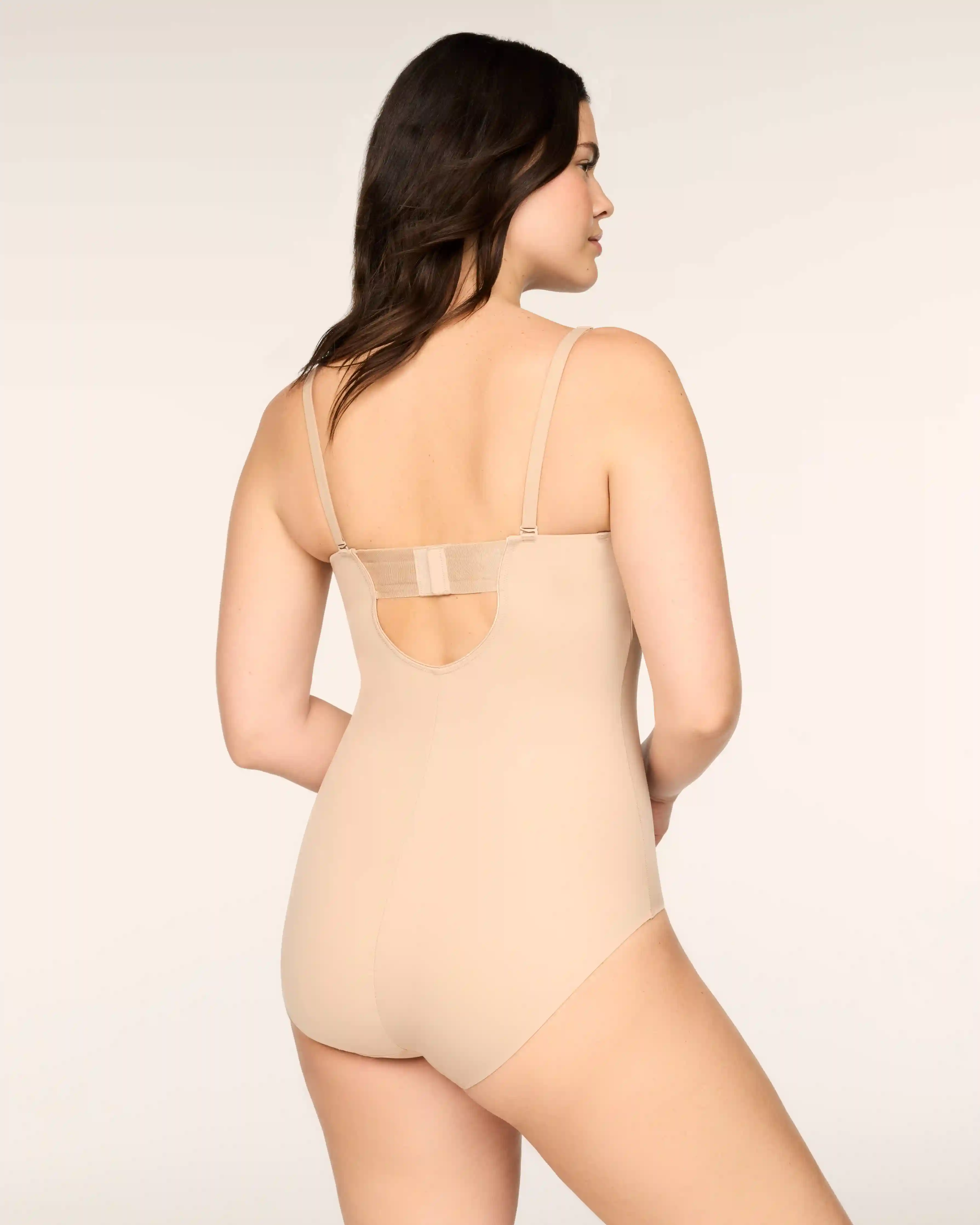 Alternative view of SPANXshape® Suit Your Fancy Strapless Brief Bodysuit | Chai
