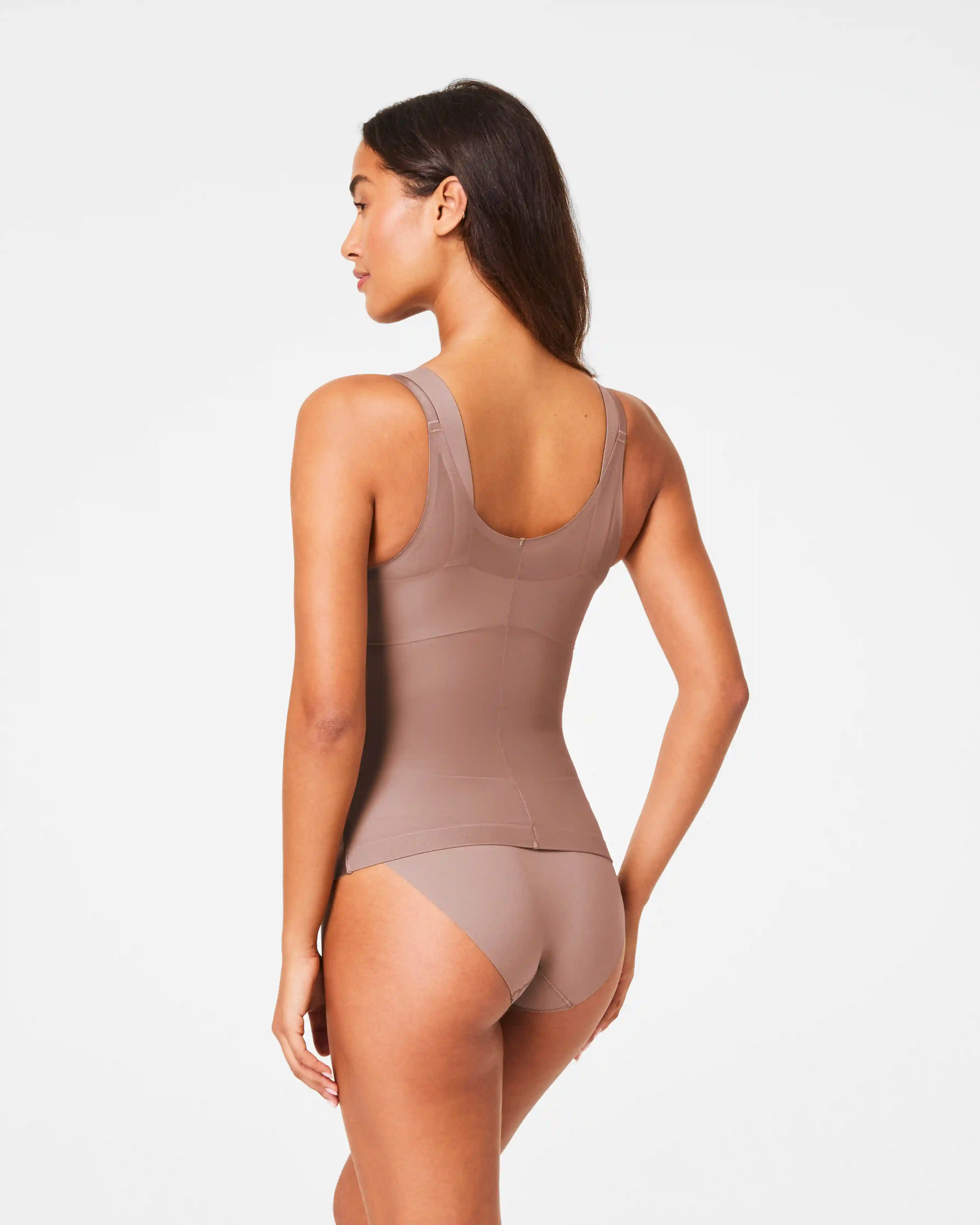 Alternative view of SPANXshape®  Satin-X™ Open-Bust Cami | Cafe Au Lait