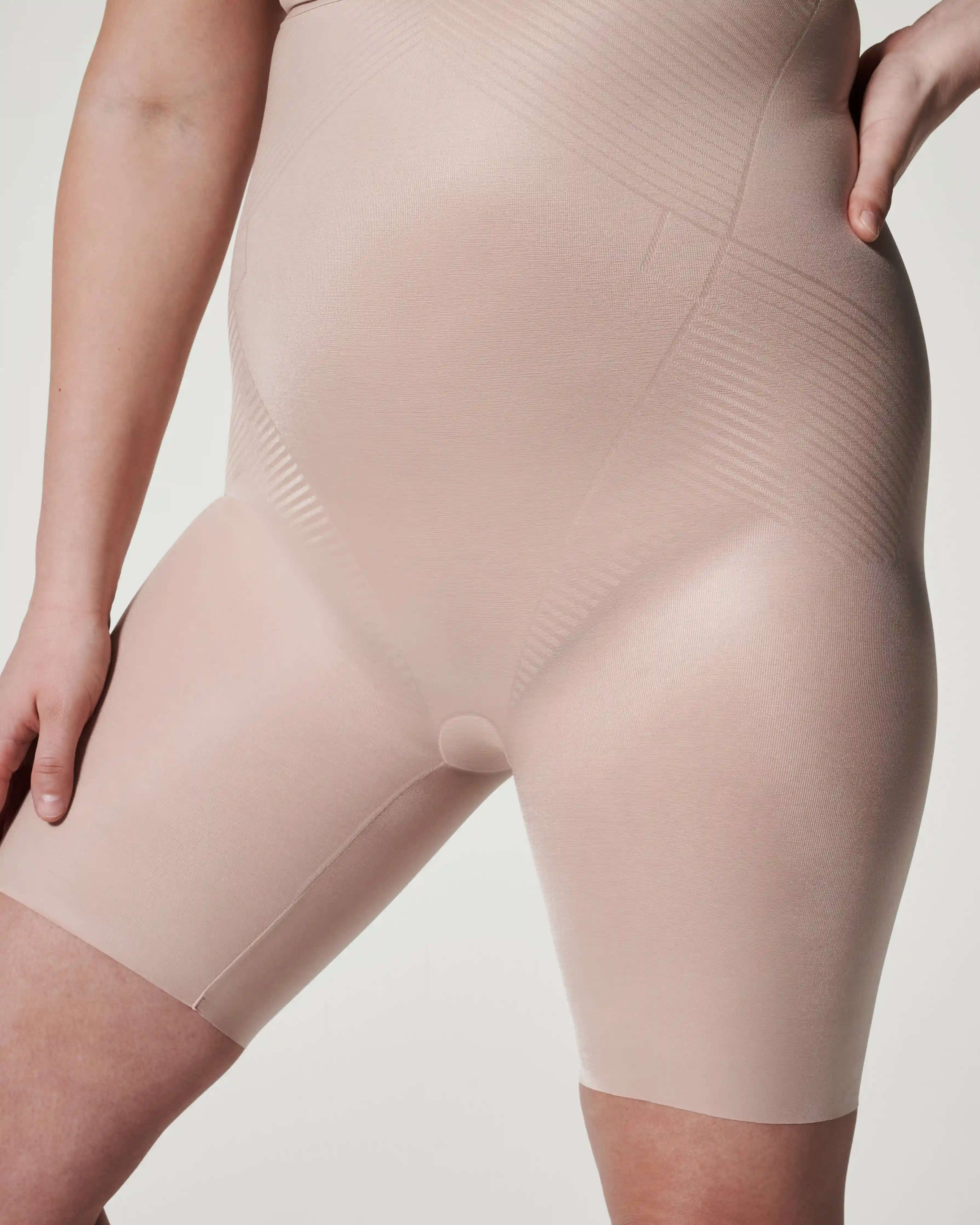 Alternative view of SPANXshape®  Invisible High-Waisted Mid-Thigh Short | Champagne Beige