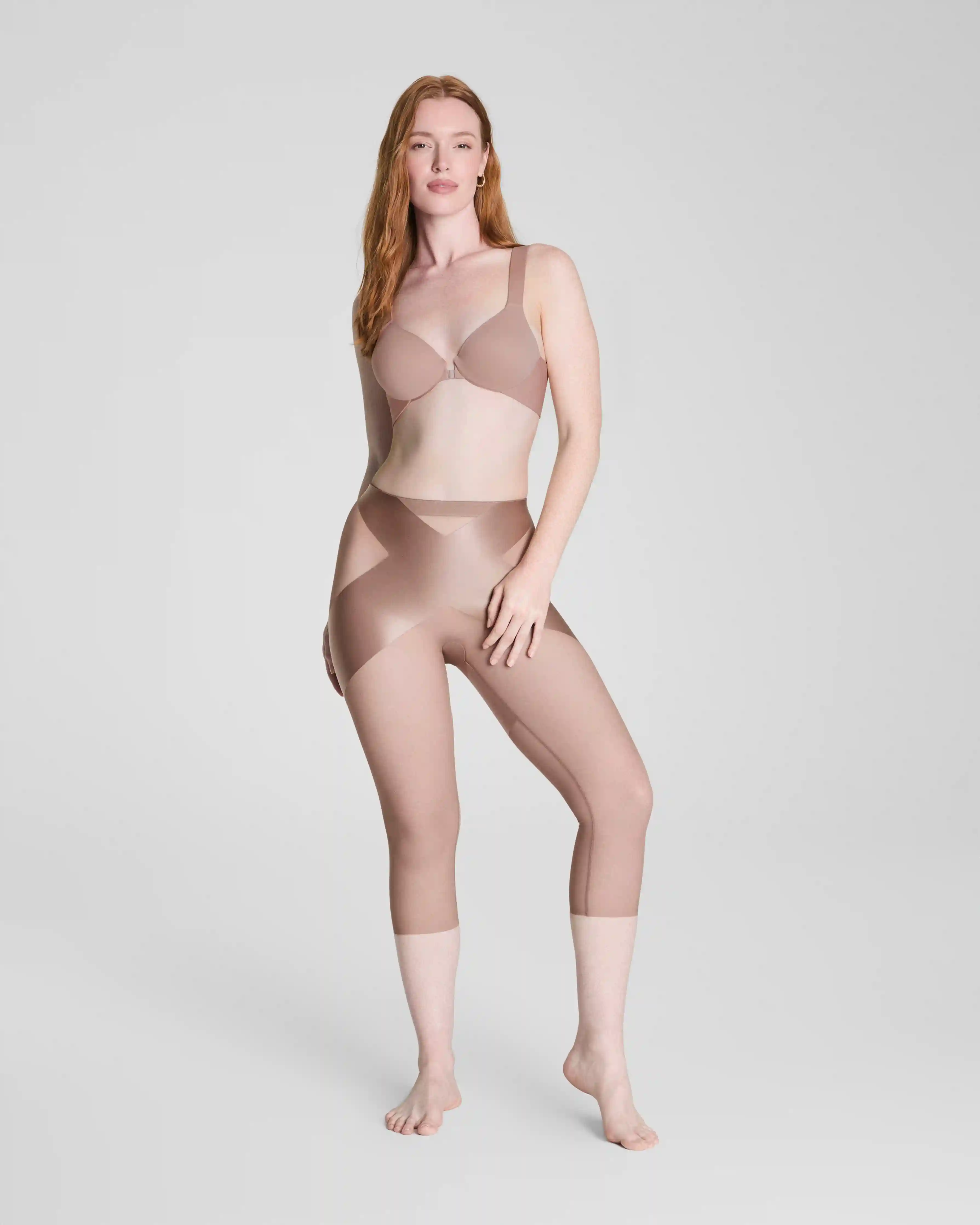 SPANXshape®  Satin-X™ Capri | Cafe Au Lait