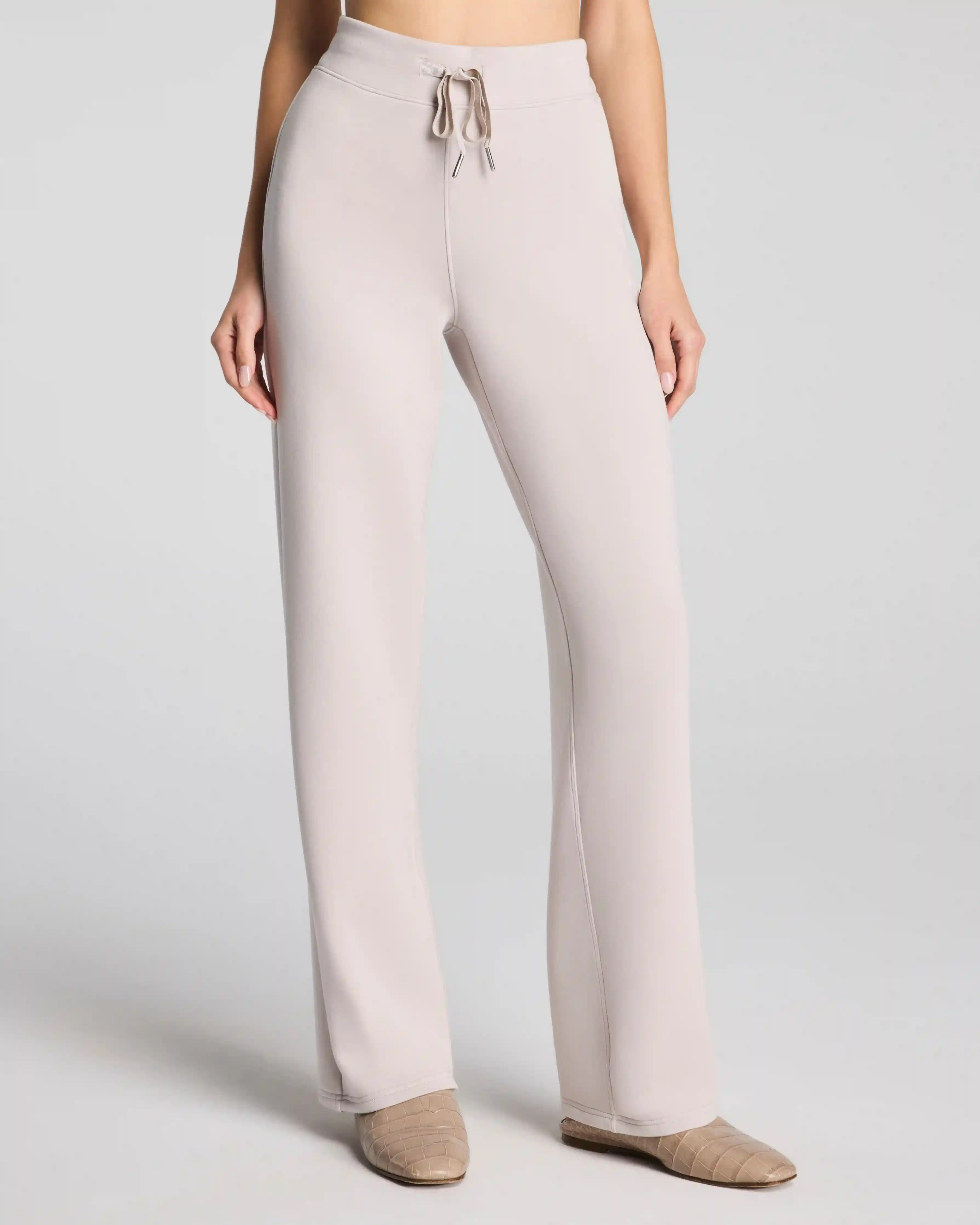 Alternative view of SPANX AirEssentials® Straight Leg Pant | French Grey
