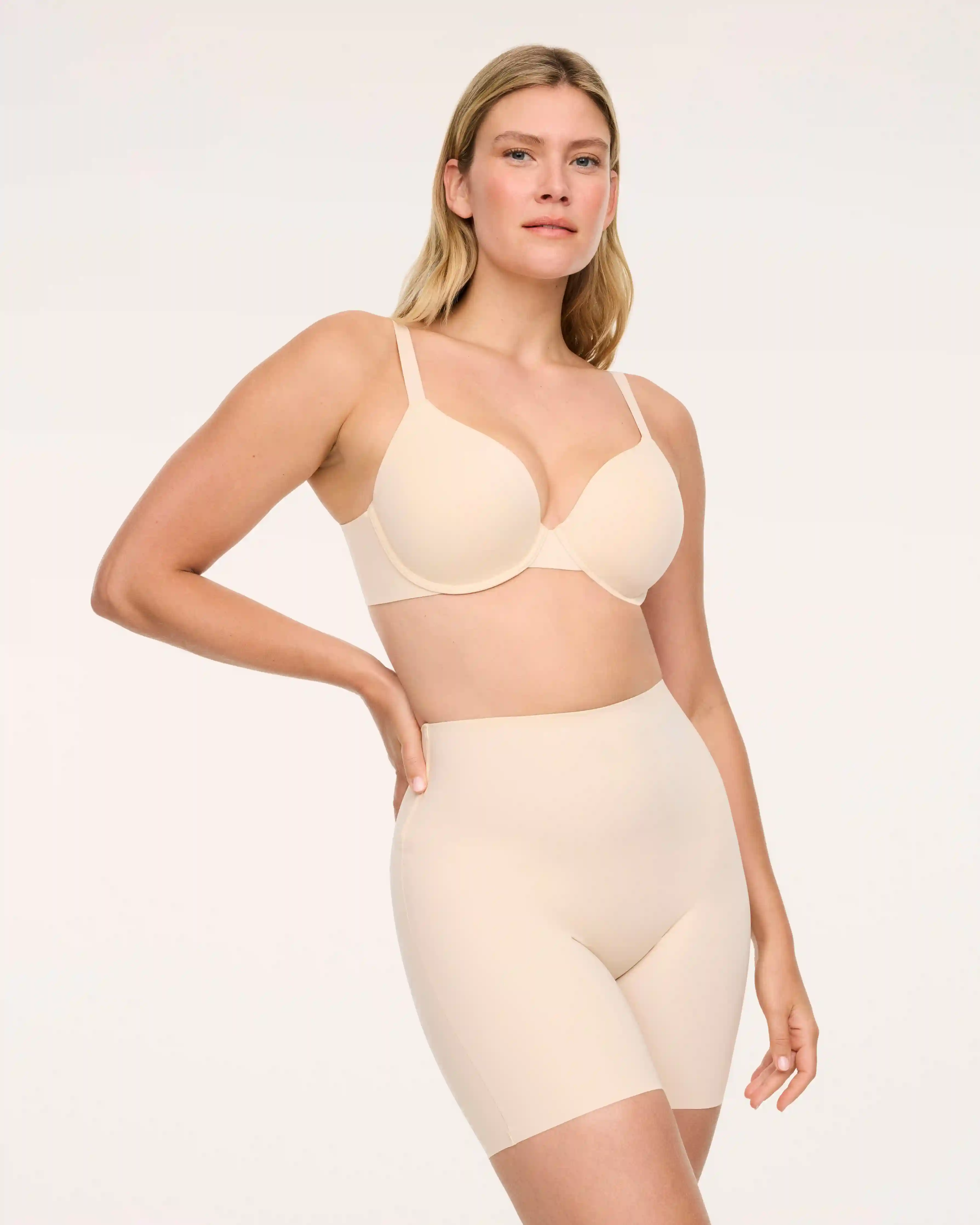 Alternative view of SPANXshape® Suit Your Fancy Low-Back Mid-Thigh Short | Toasted Coconut