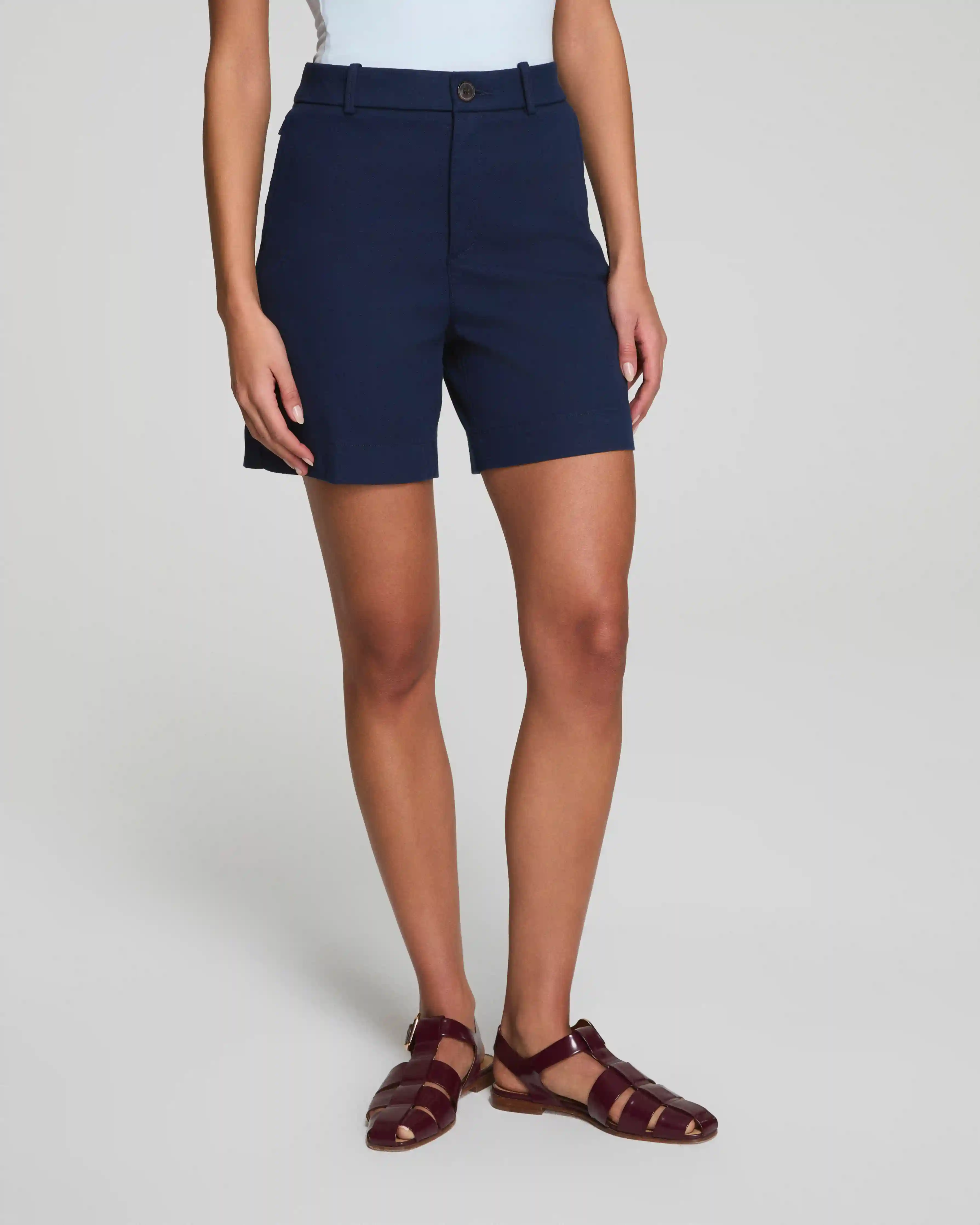Alternative view of SPANXsupersmooth®  Stretch Twill Short, 7" | Timeless Navy