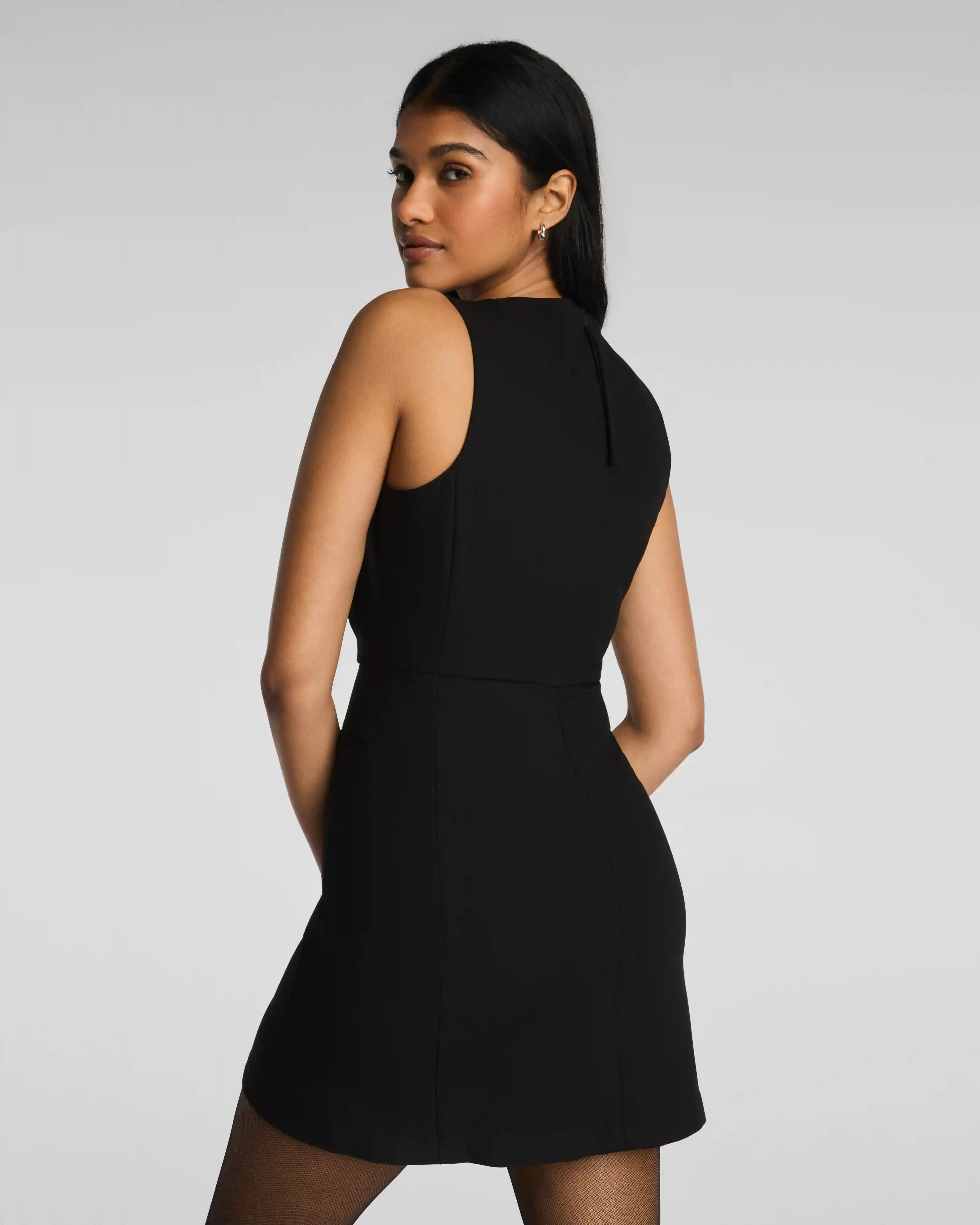 Alternative view of SPANX® WellSuited Sleeveless Crewneck Mini Dress | Classic Black