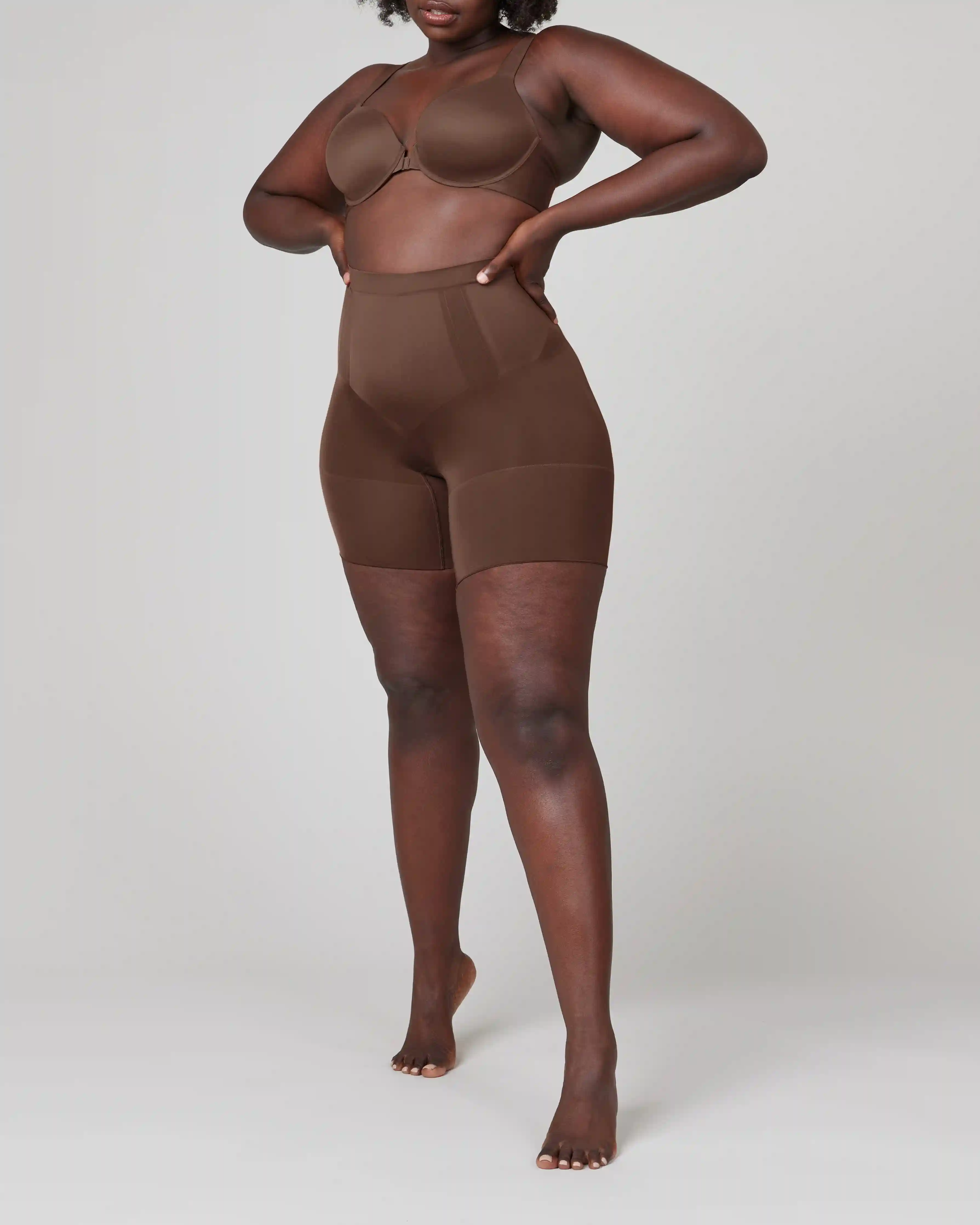 SPANXsculpt®  OnCore Mid-Thigh Short | Chestnut Brown