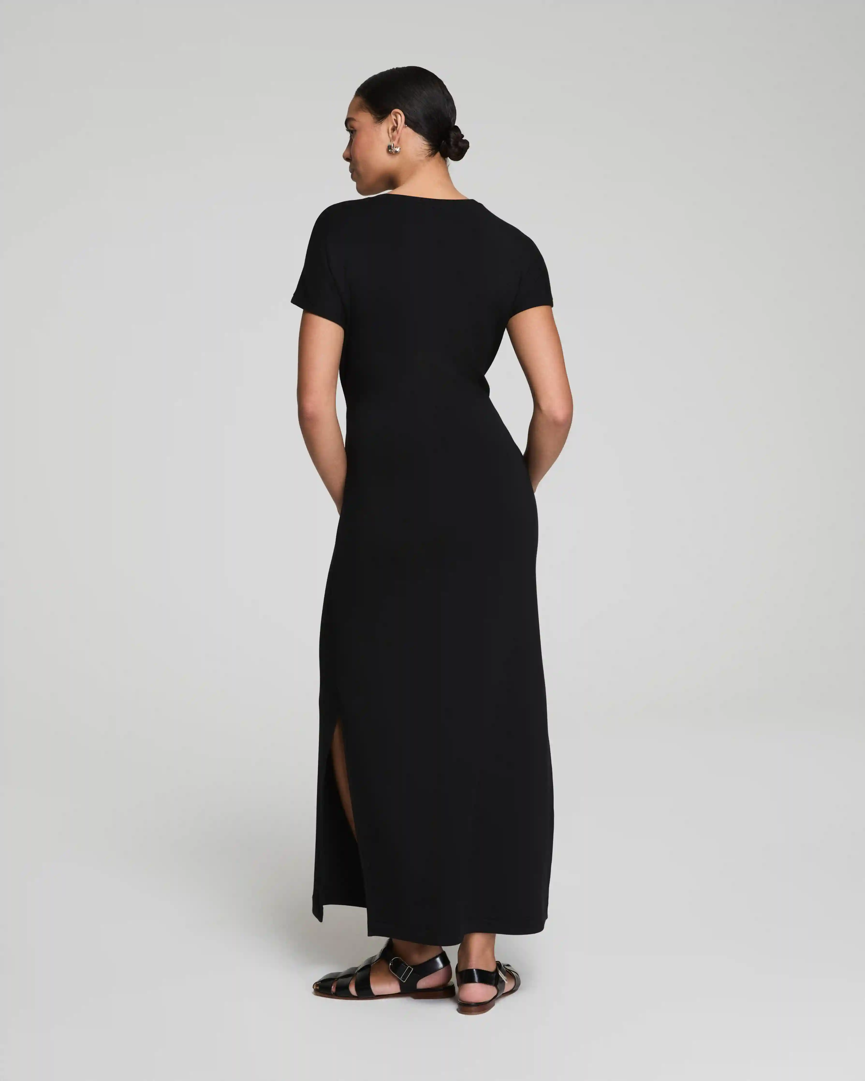 Alternative view of SPANX® AirEssentials Tie-Waist Maxi Dress | Very Black