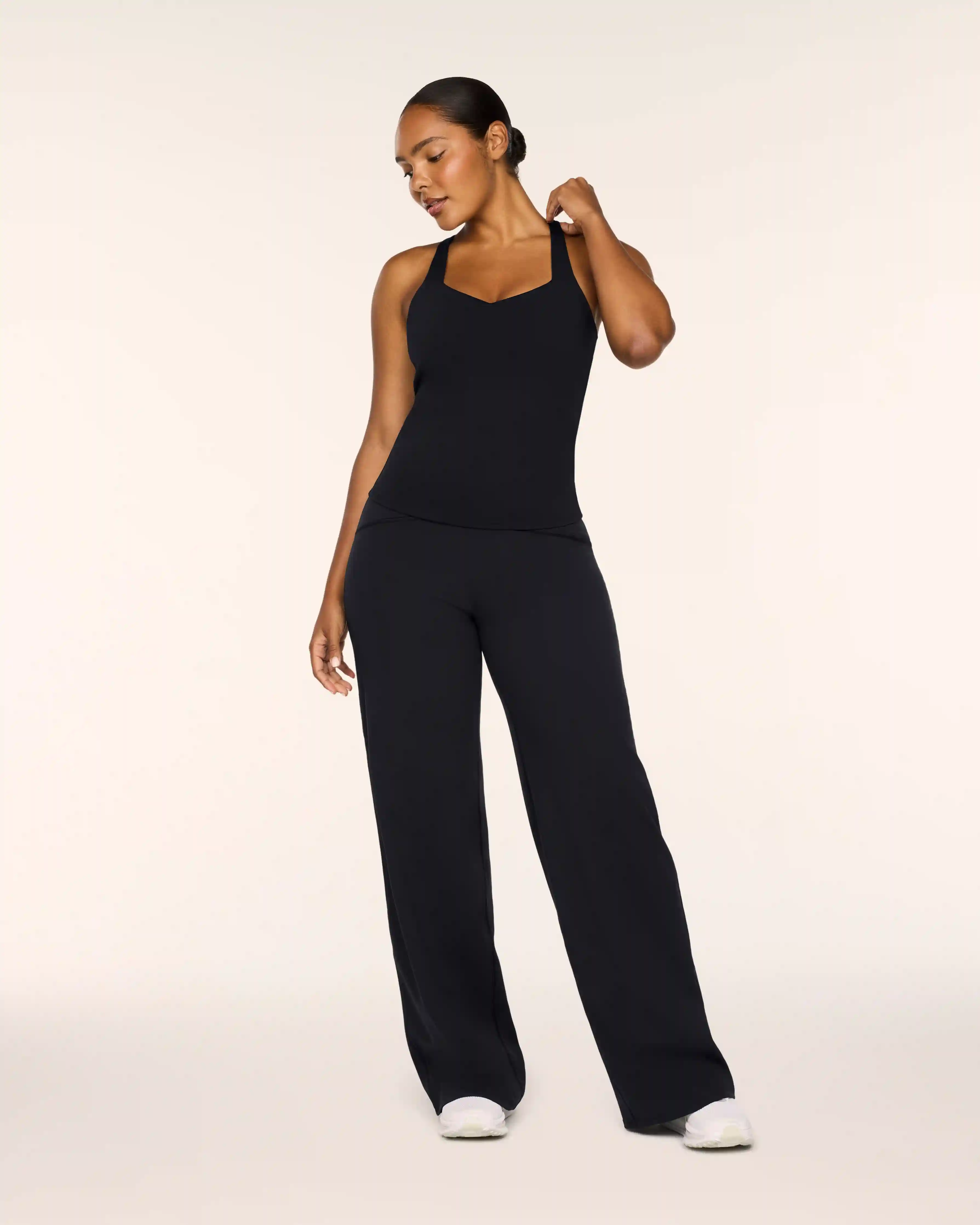 SPANXshape® Booty Boost® Wide Leg Pant | Very Black