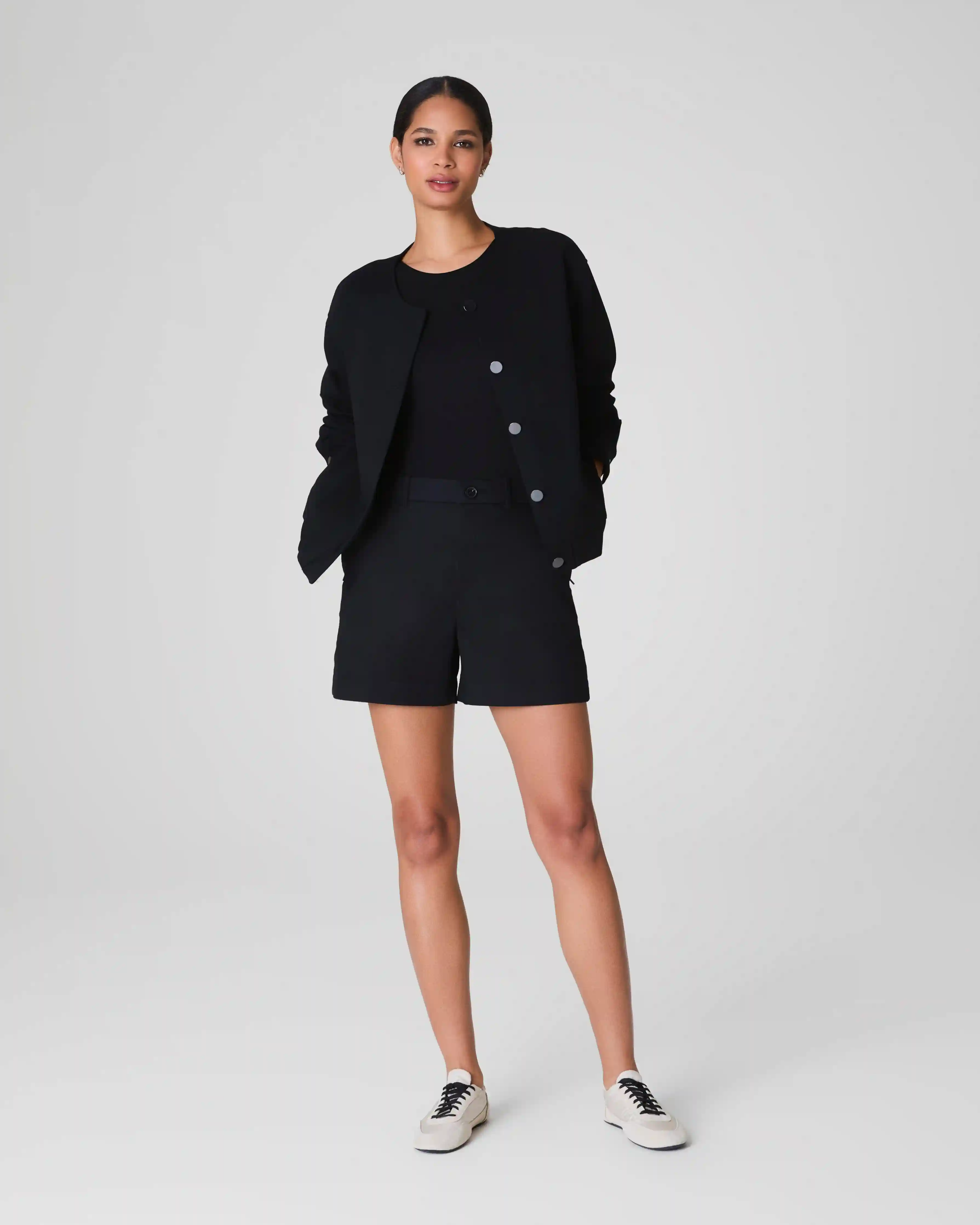SPANXsupersmooth®  Stretch Twill Short, 5" | Classic Black
