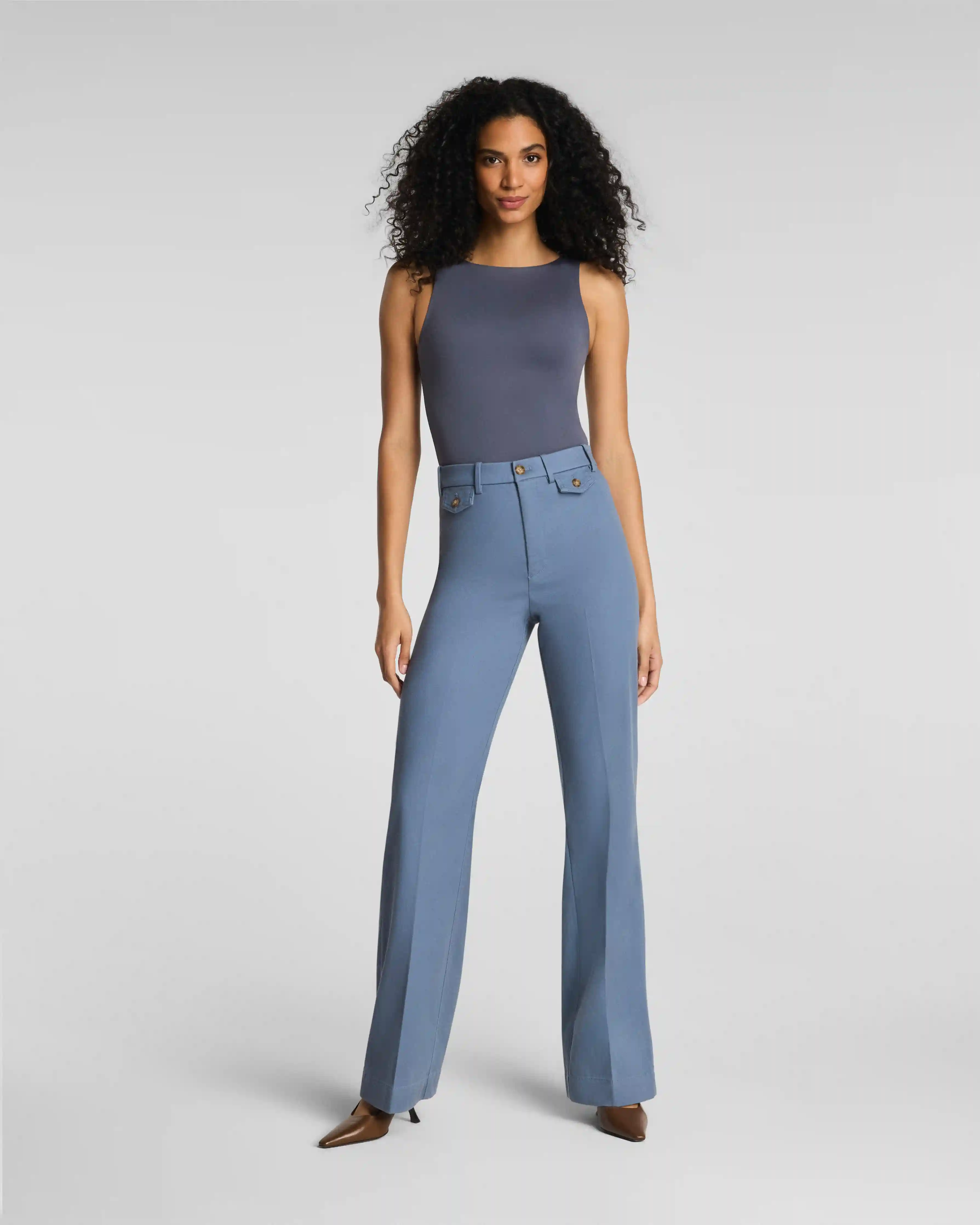 SPANXsupersmooth®  Stretch Twill Easy Flare Pant | Rain