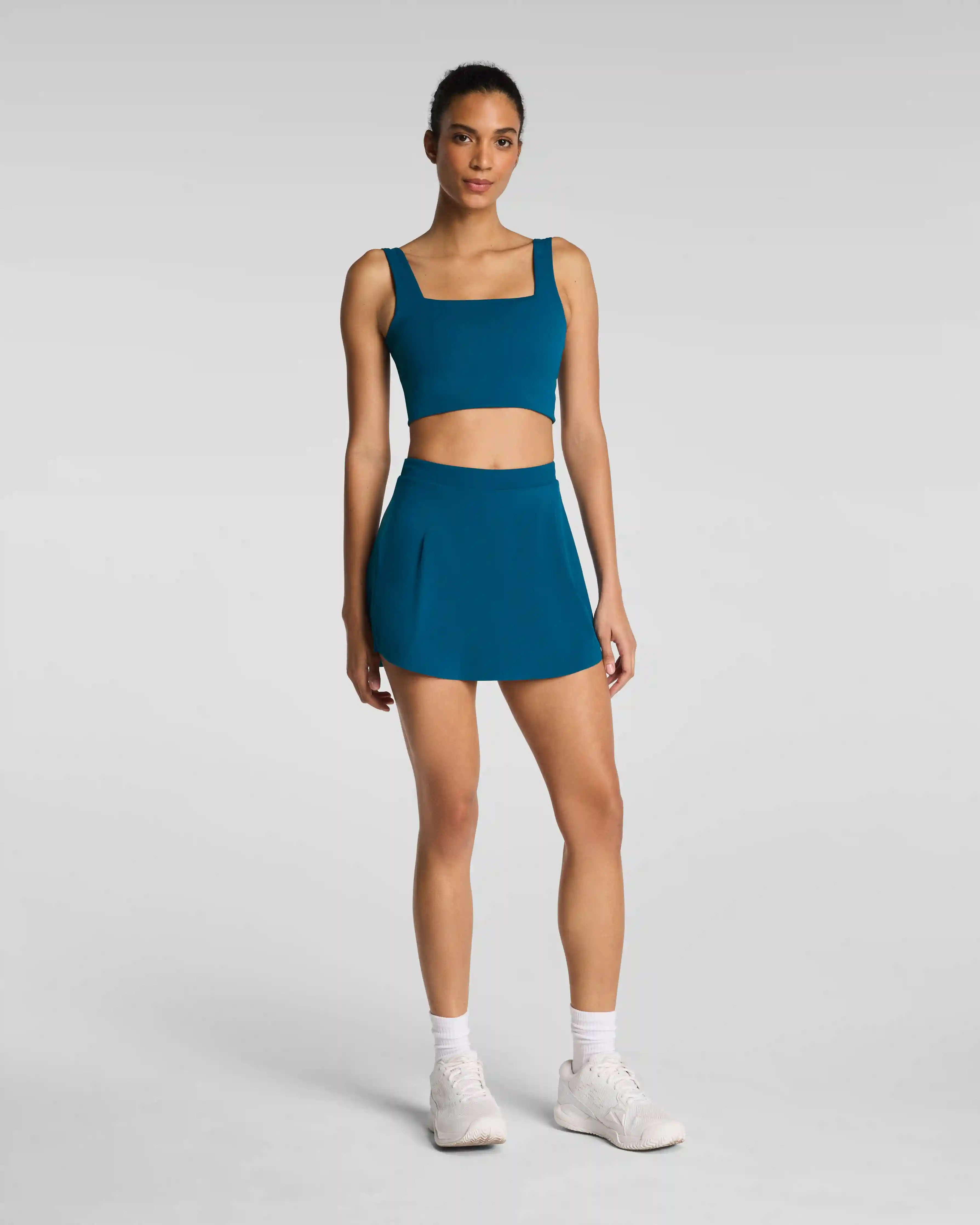 SPANXshape®  BoostUp Pleated Skort, 14" | Deep Cove