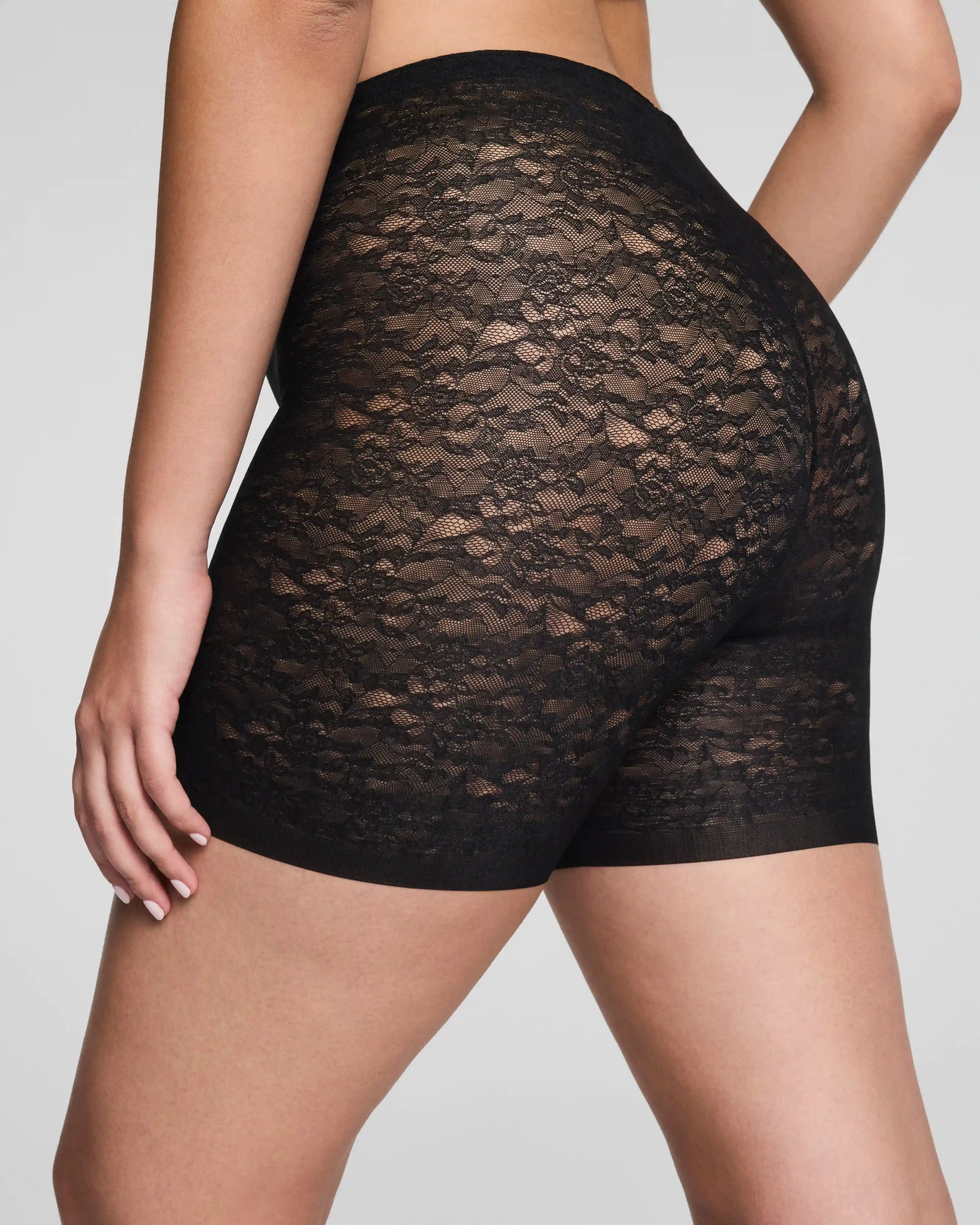 Alternative view of SPANXsupersmooth®  Day to Date Night Lace Girlshort | Very Black