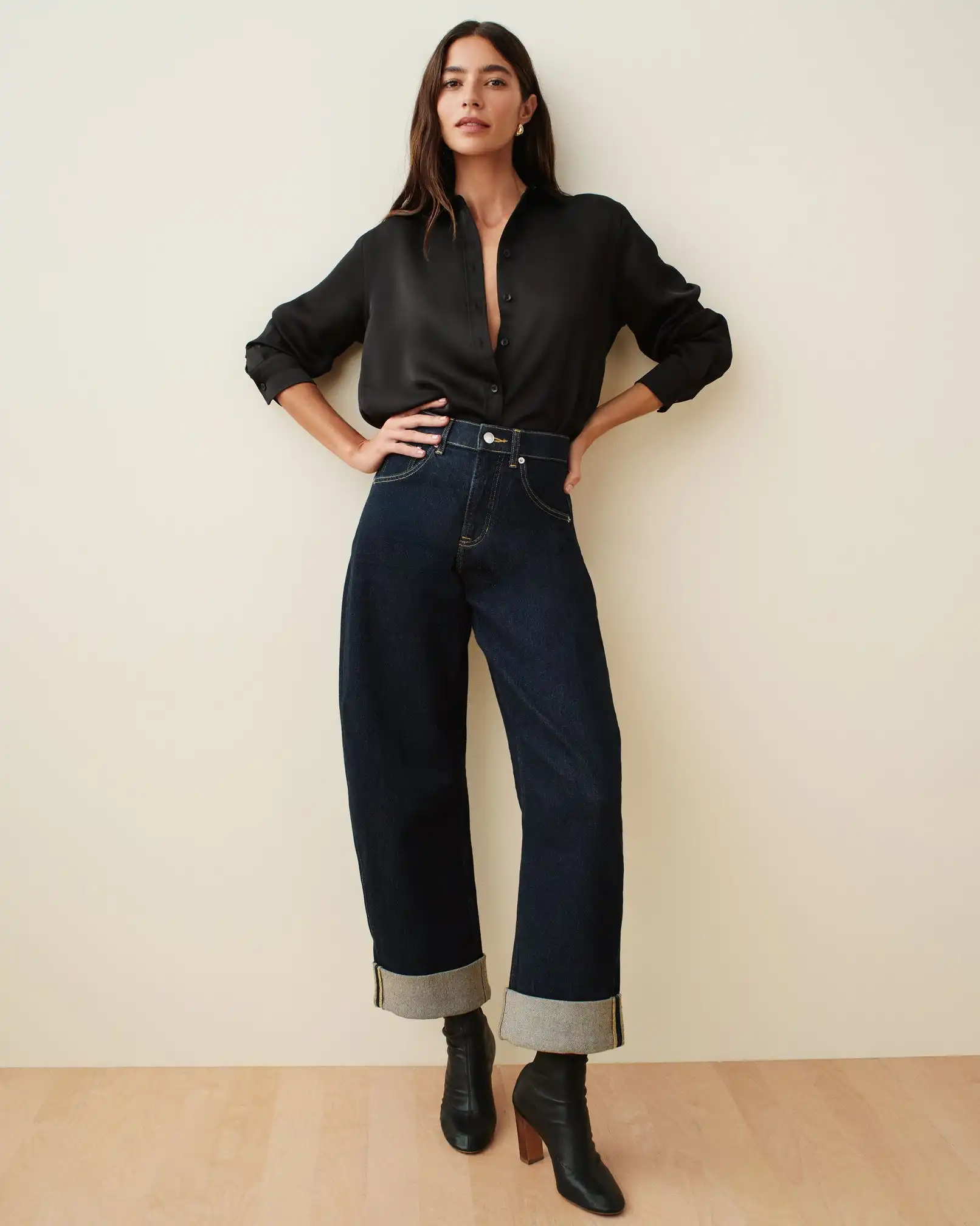 SPANXshape®  Authentic 360 Cuffed Horseshoe Jeans | Marina