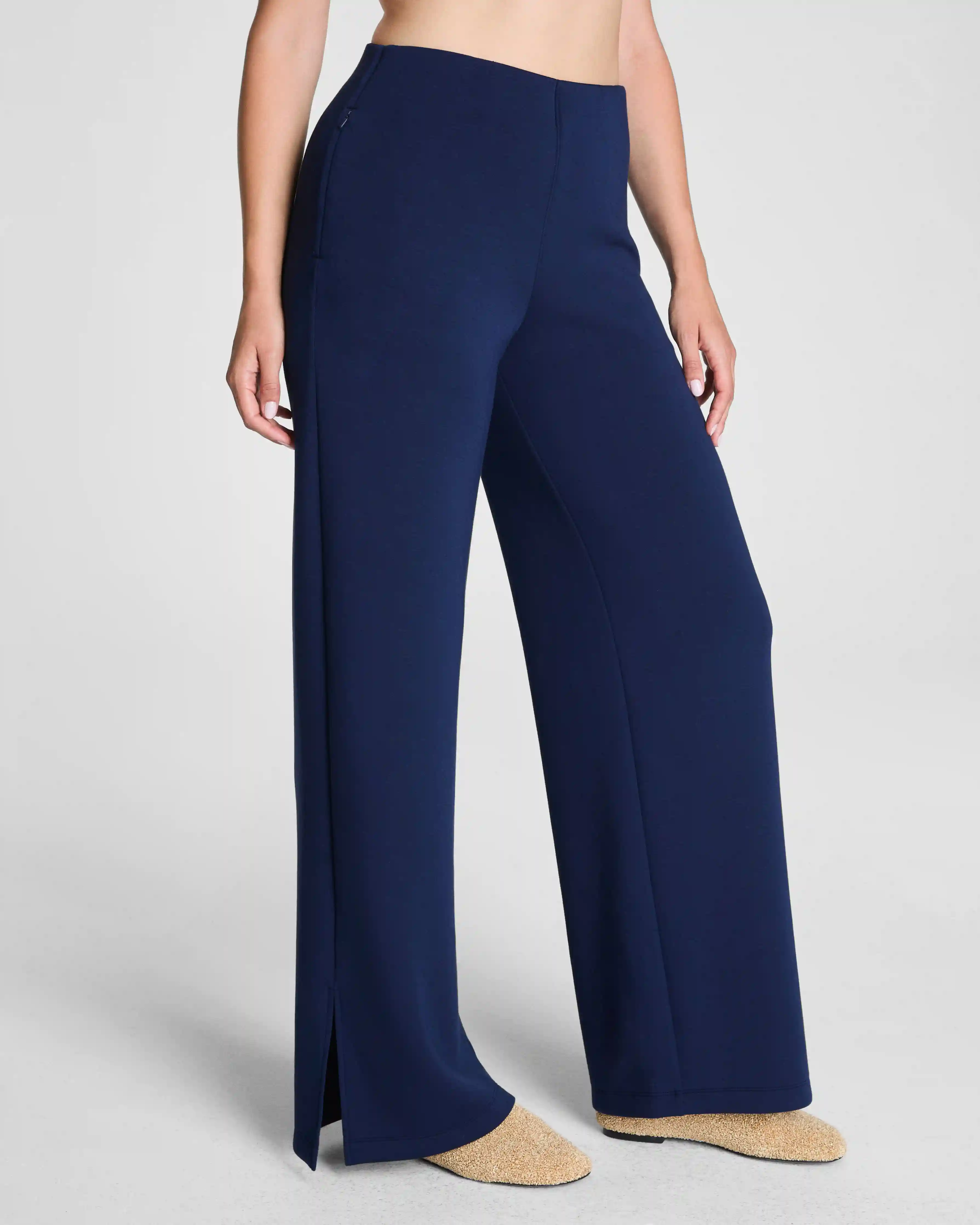 Alternative view of SPANX AirEssentials® Zero Waistband Wide Leg Pant | Timeless Navy