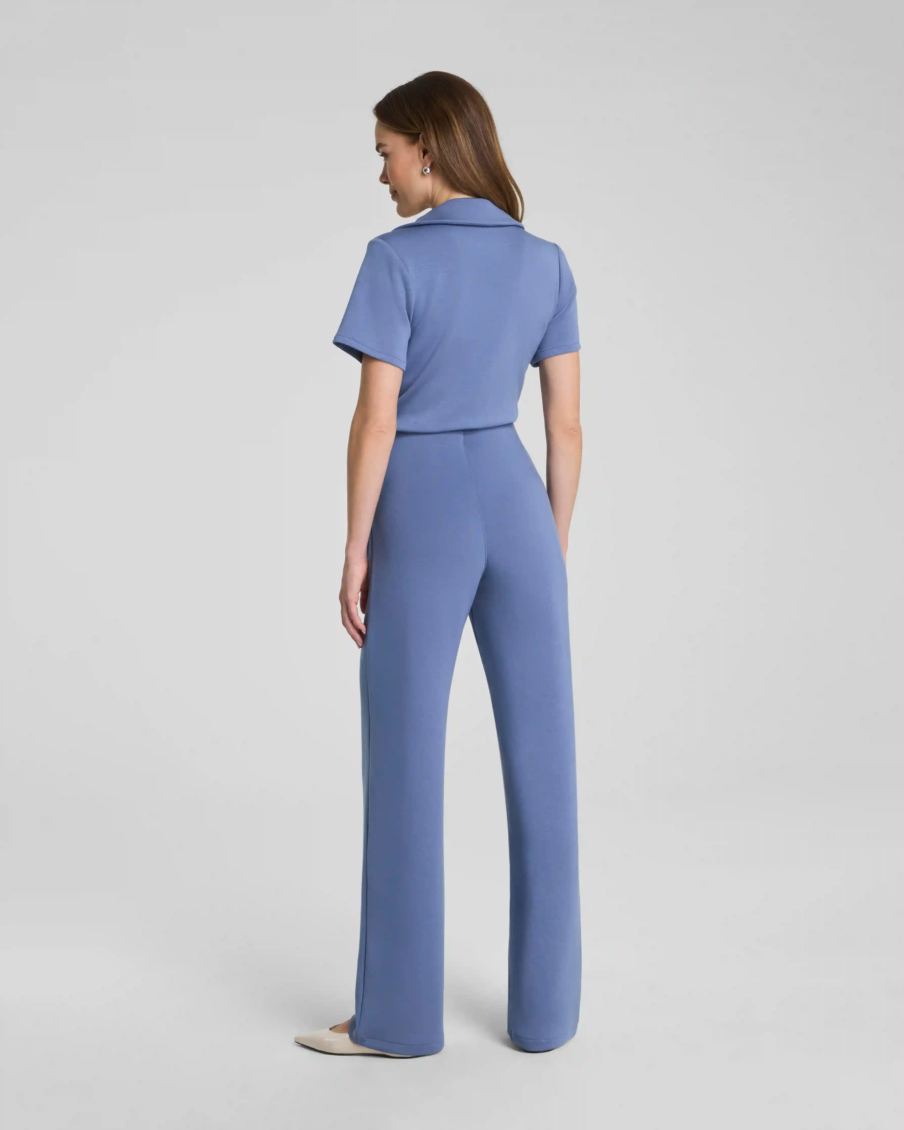 Alternative view of SPANX AirEssentials® Collared Tie-Waist Jumpsuit | Rain