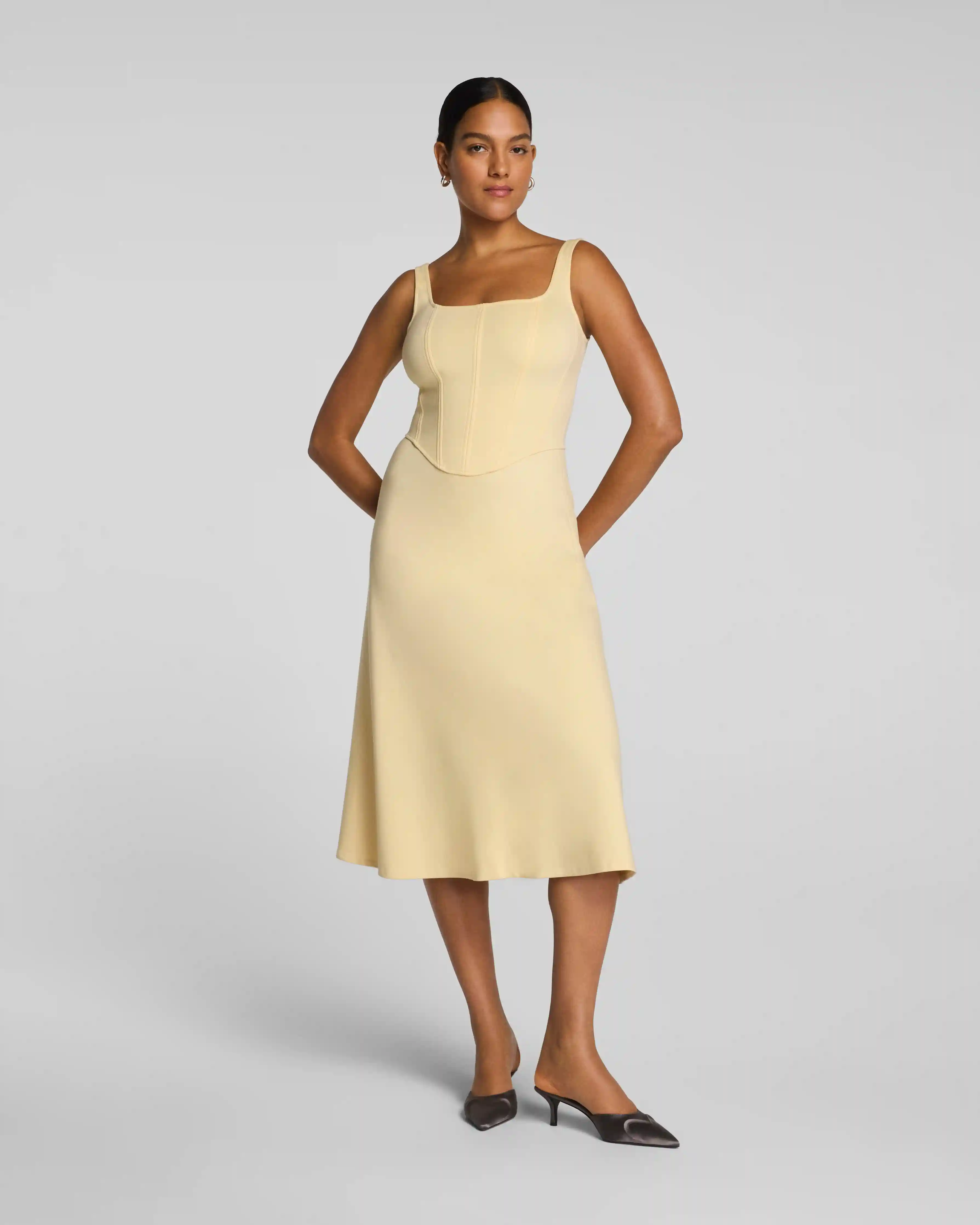 SPANXshape®  Ponte Fit and Flare Midi Dress | Sunbeam