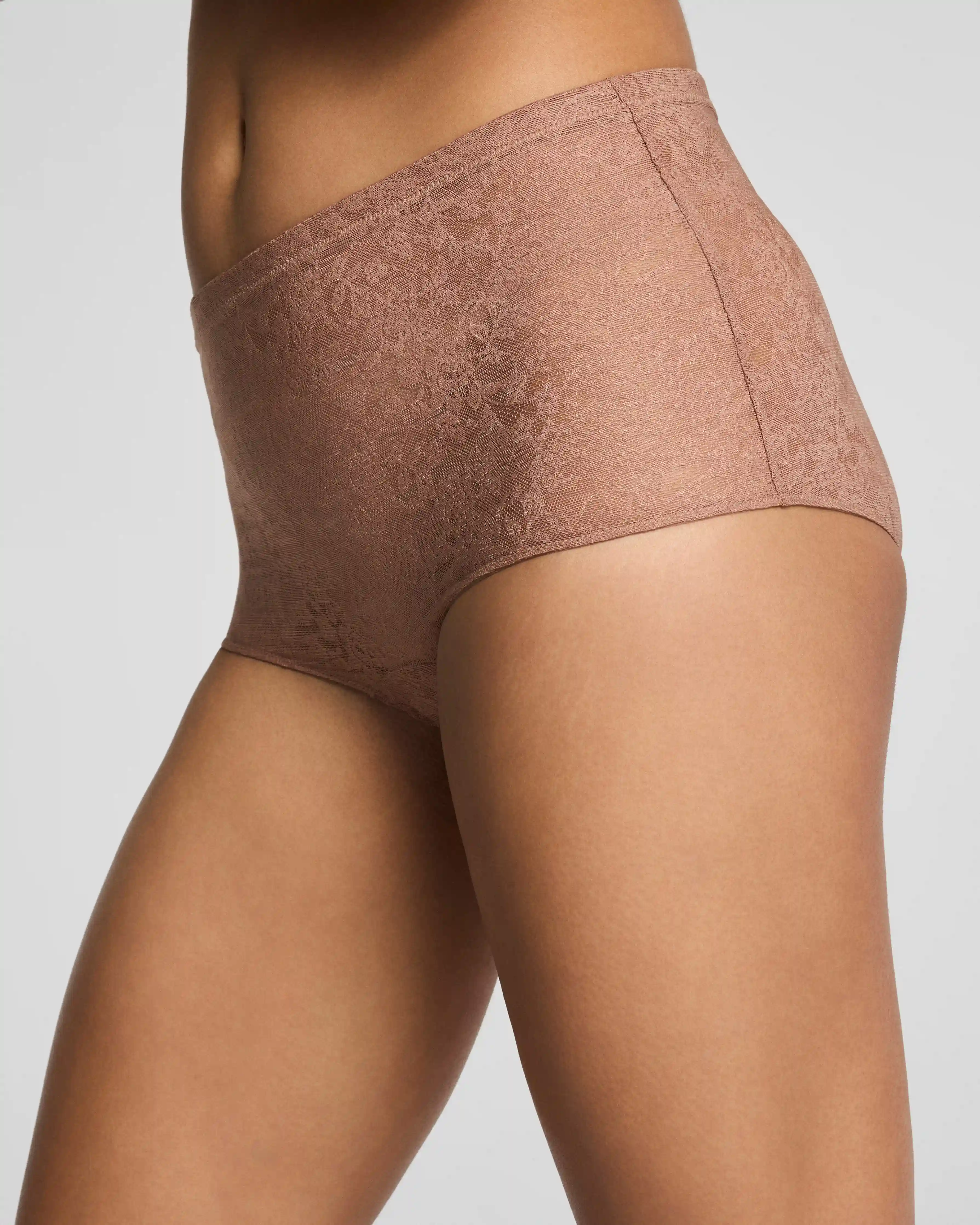 Alternative view of SPANXsupersmooth®  Day to Date Night Lace Boyshort | Cinnamon
