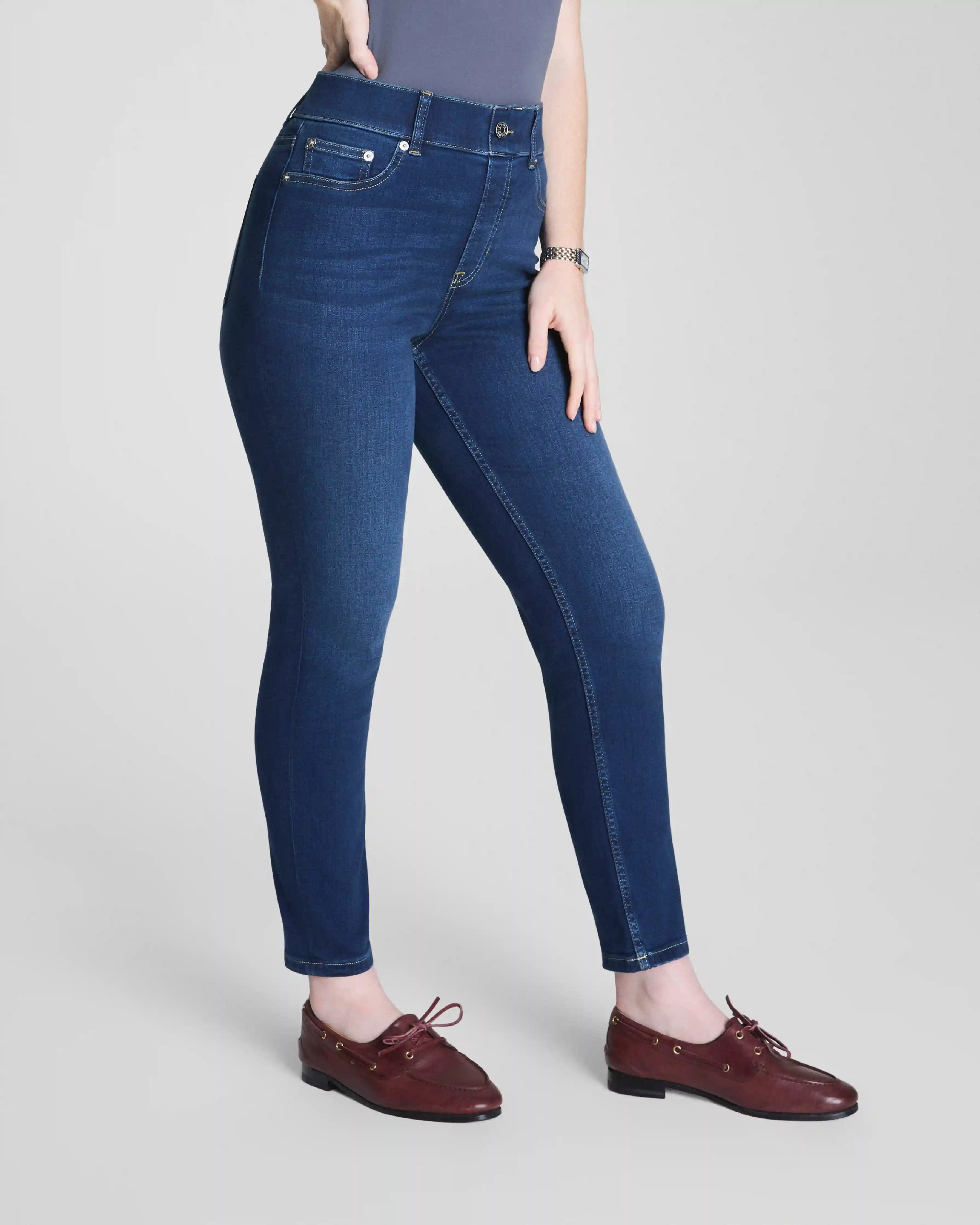 Alternative view of SPANXshape®  EveryWear Pull-On Ankle Skinny Jeans | Poseidon