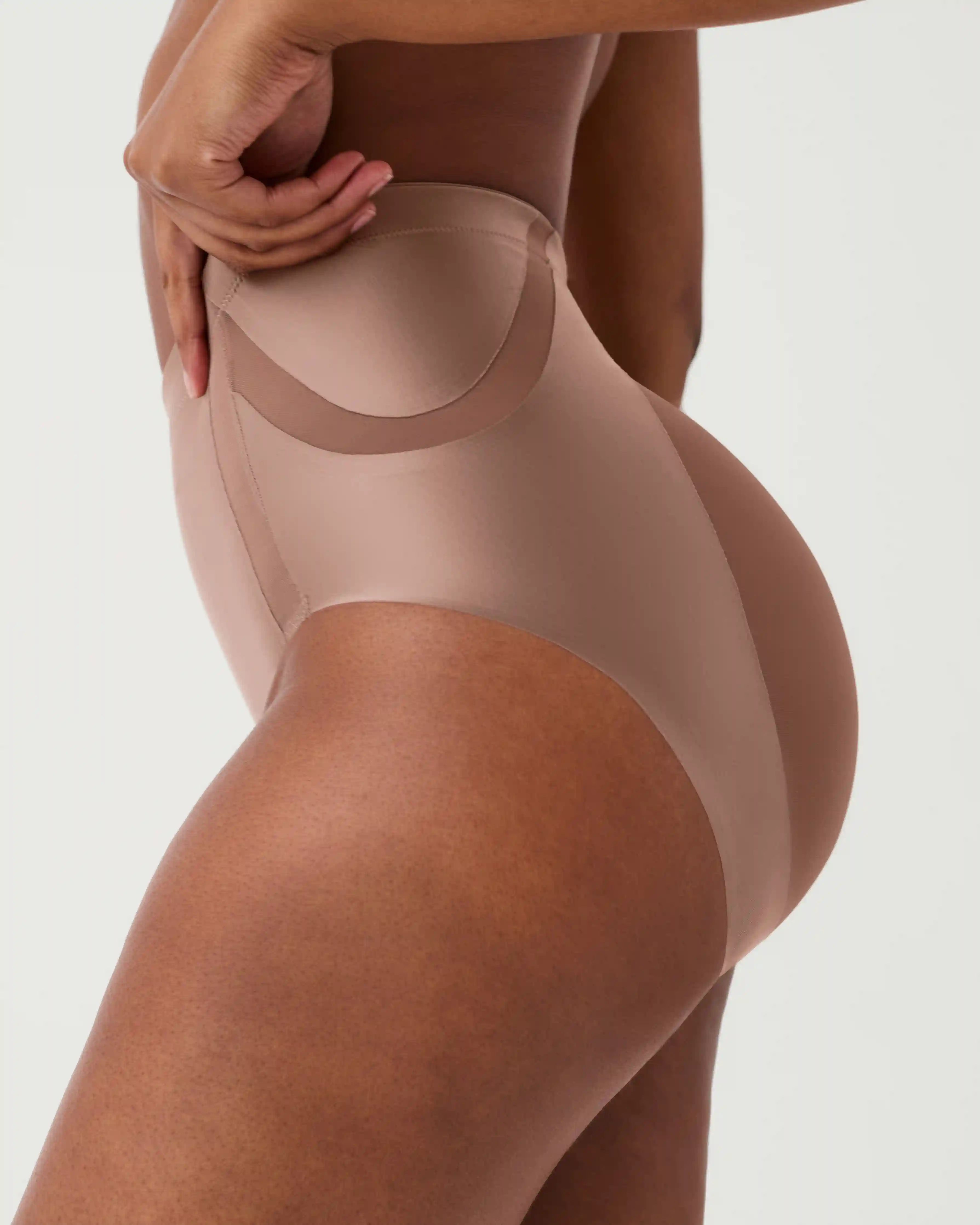 Alternative view of SPANXshape®  Satin-X™ Booty-Lifting Brief | Cafe Au Lait