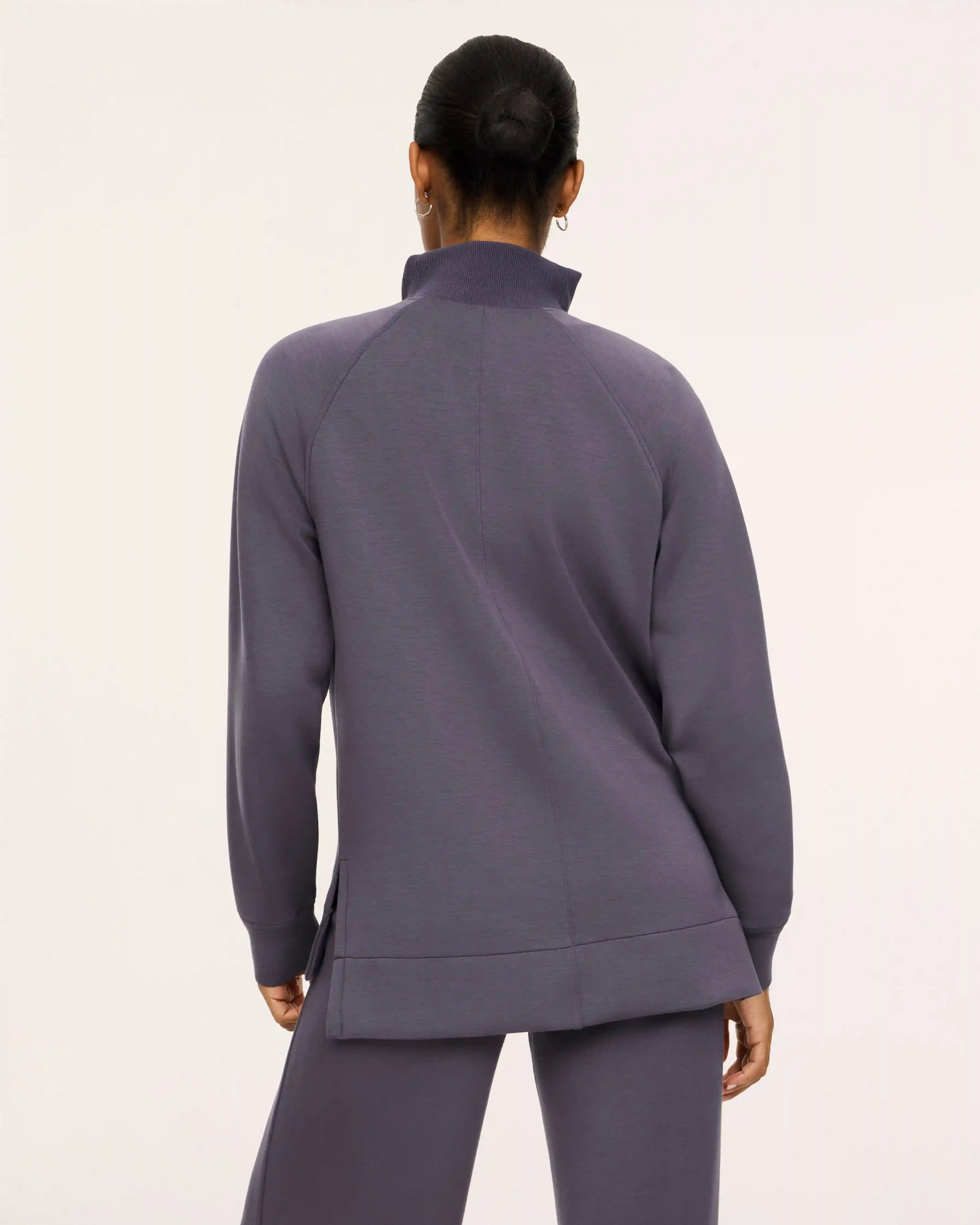 Alternative view of SPANX AirEssentials® Brushed Half Zip Tunic | Dark Slate