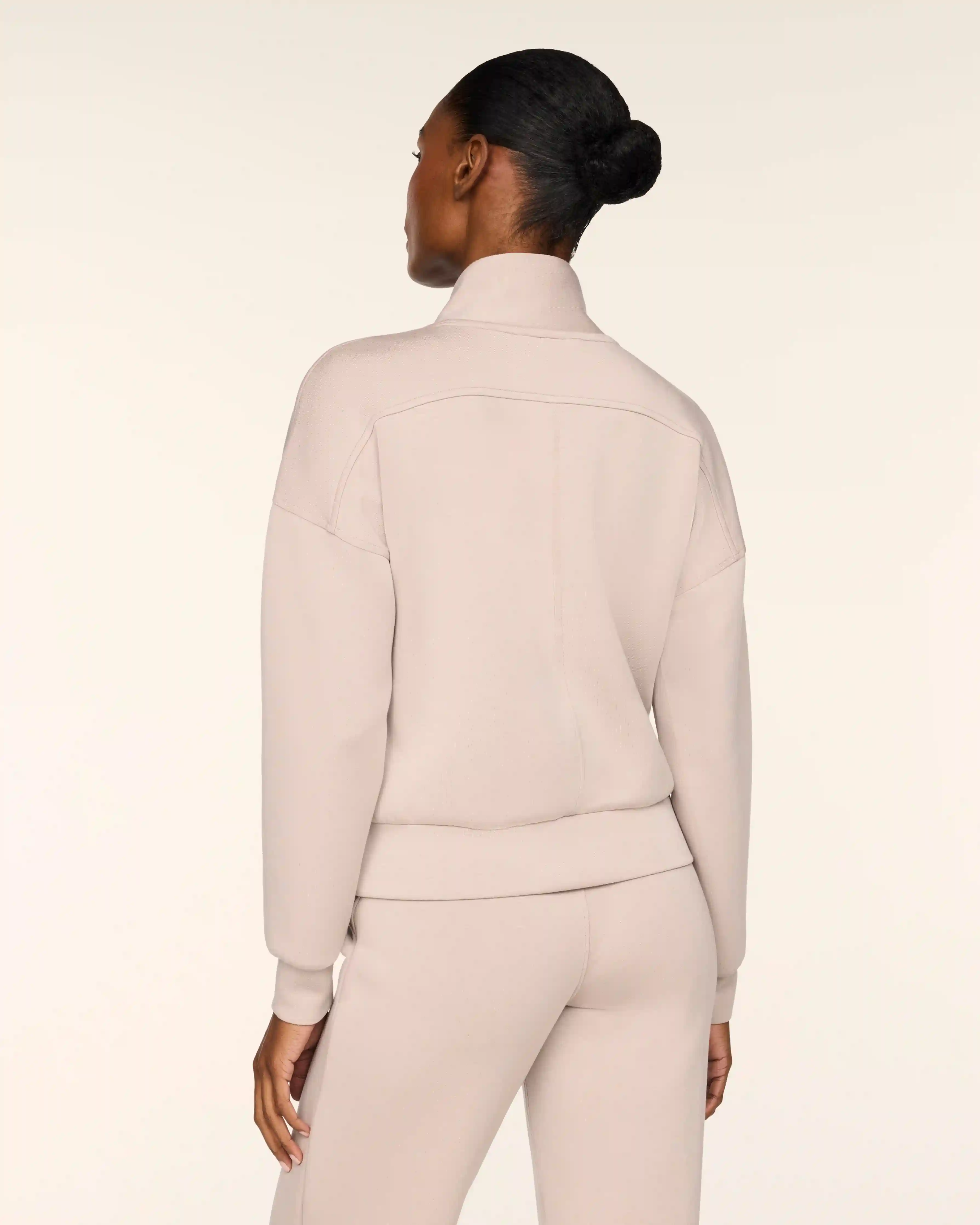 Alternative view of SPANX AirEssentials® Shawl Collar Half Zip | Mushroom