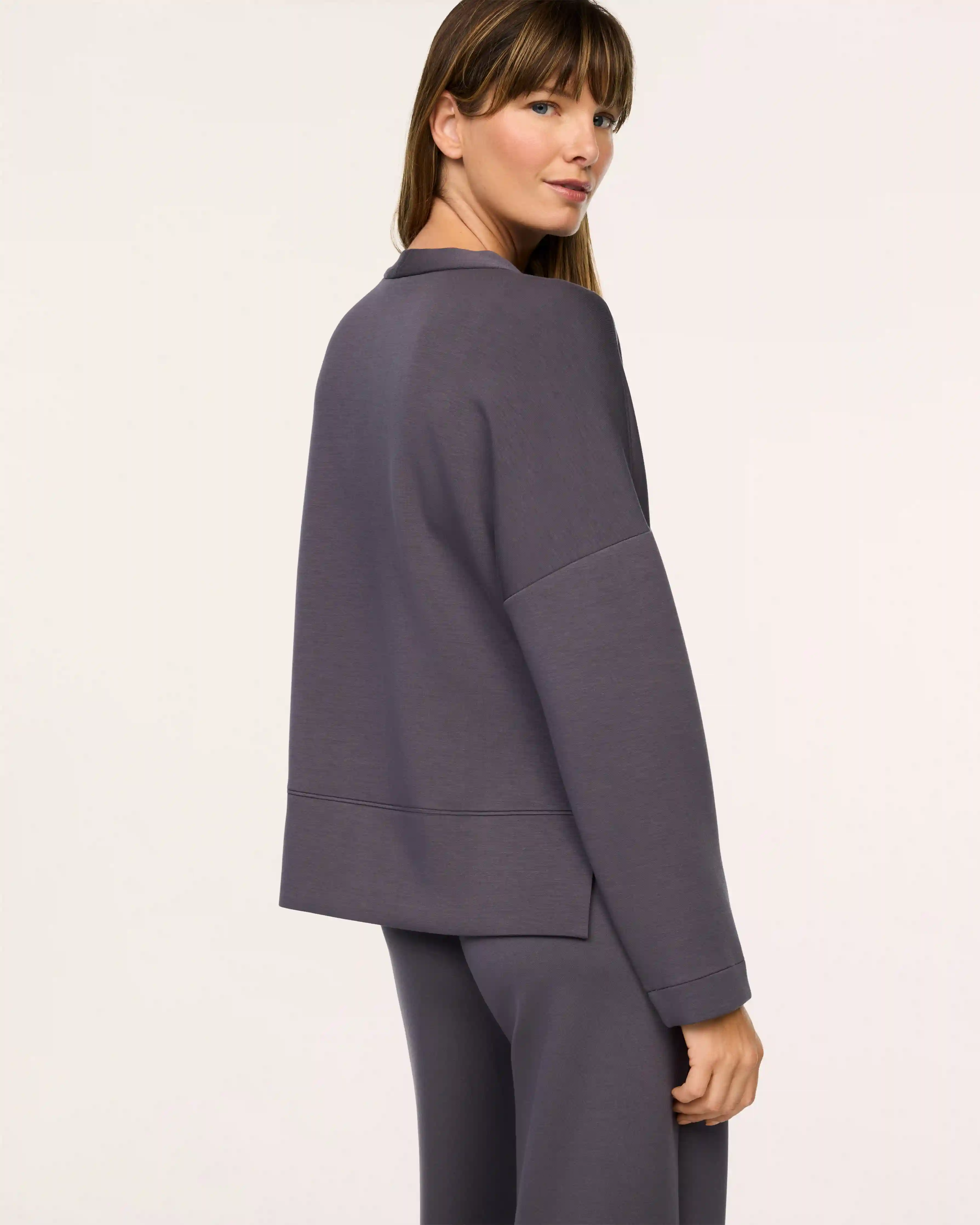 Alternative view of SPANX AirEssentials® Cardigan | Dark Slate