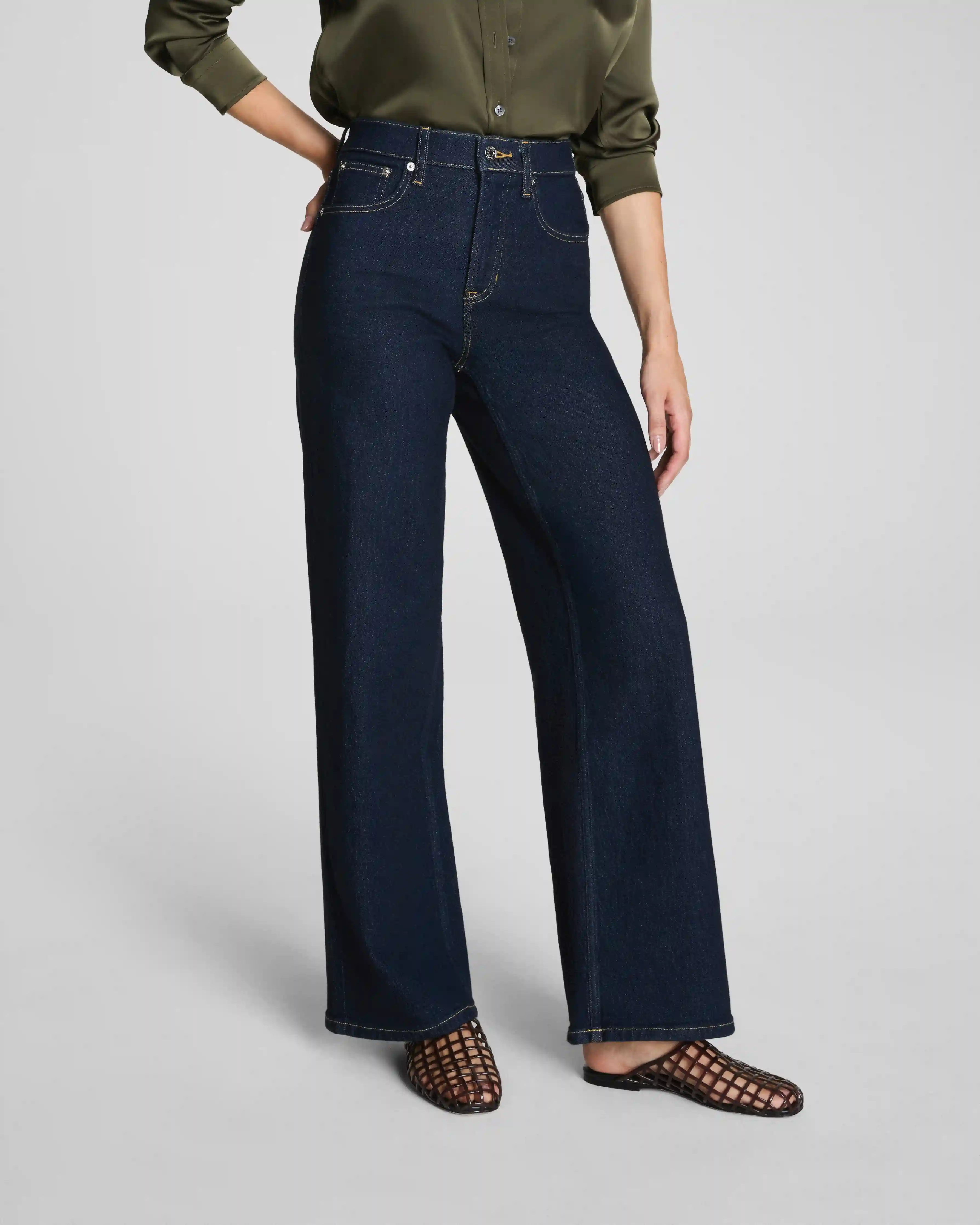 Alternative view of SPANXshape®  Authentic 360 Wide Leg Jeans | Marina