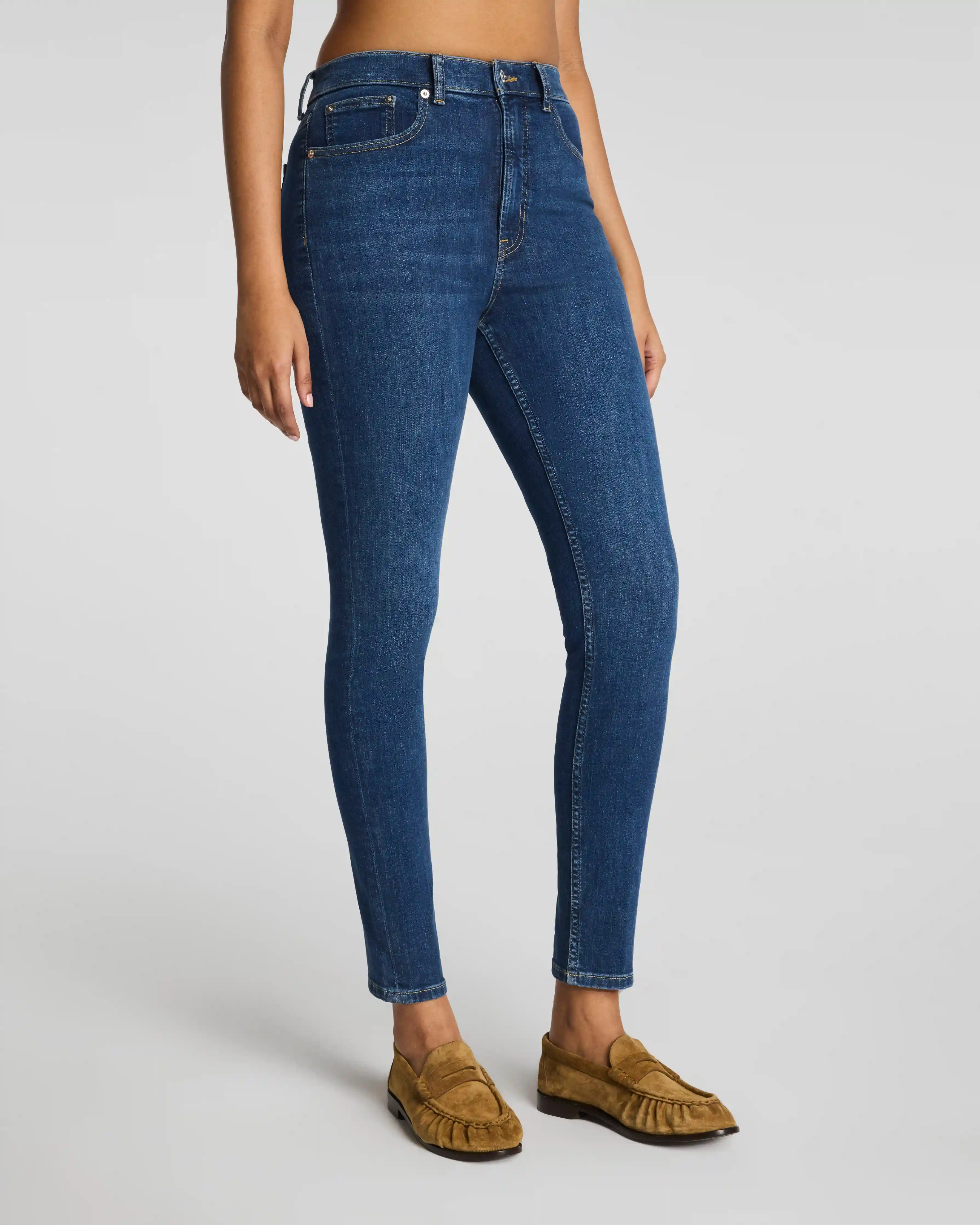Alternative view of SPANXsculpt®  ReDefine Ankle Skinny Jeans | Medium Indigo