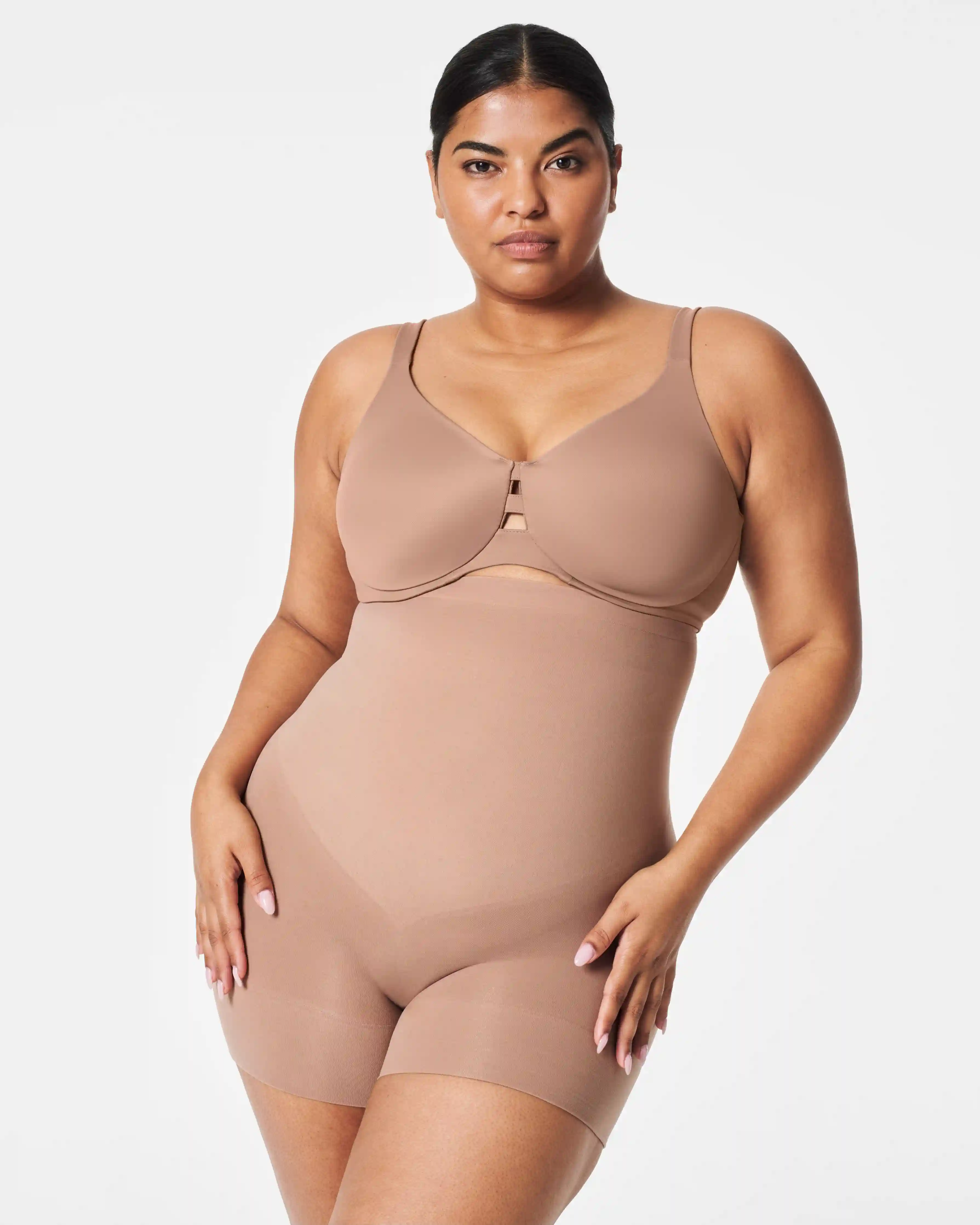 SPANXsculpt®  Seamless Power High-Waisted Shorty | Cafe Au Lait