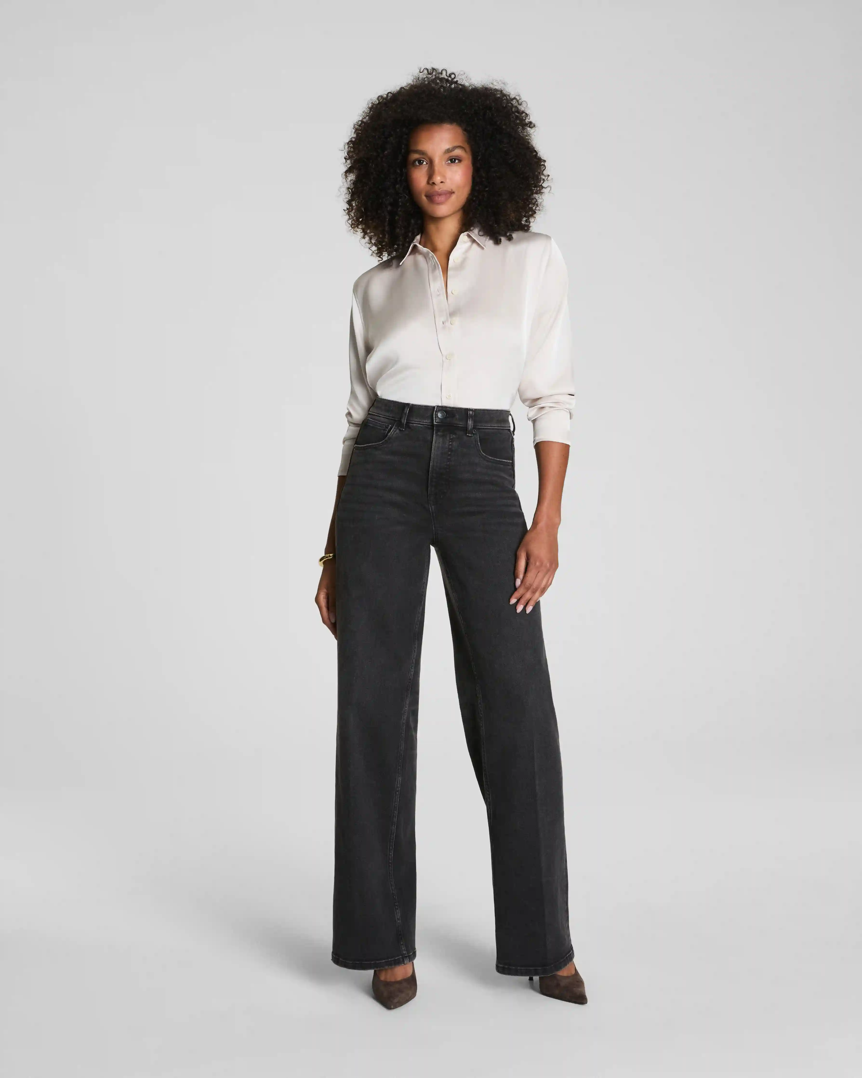 SPANXshape®  Authentic 360 Wide Leg Jeans | Carbon