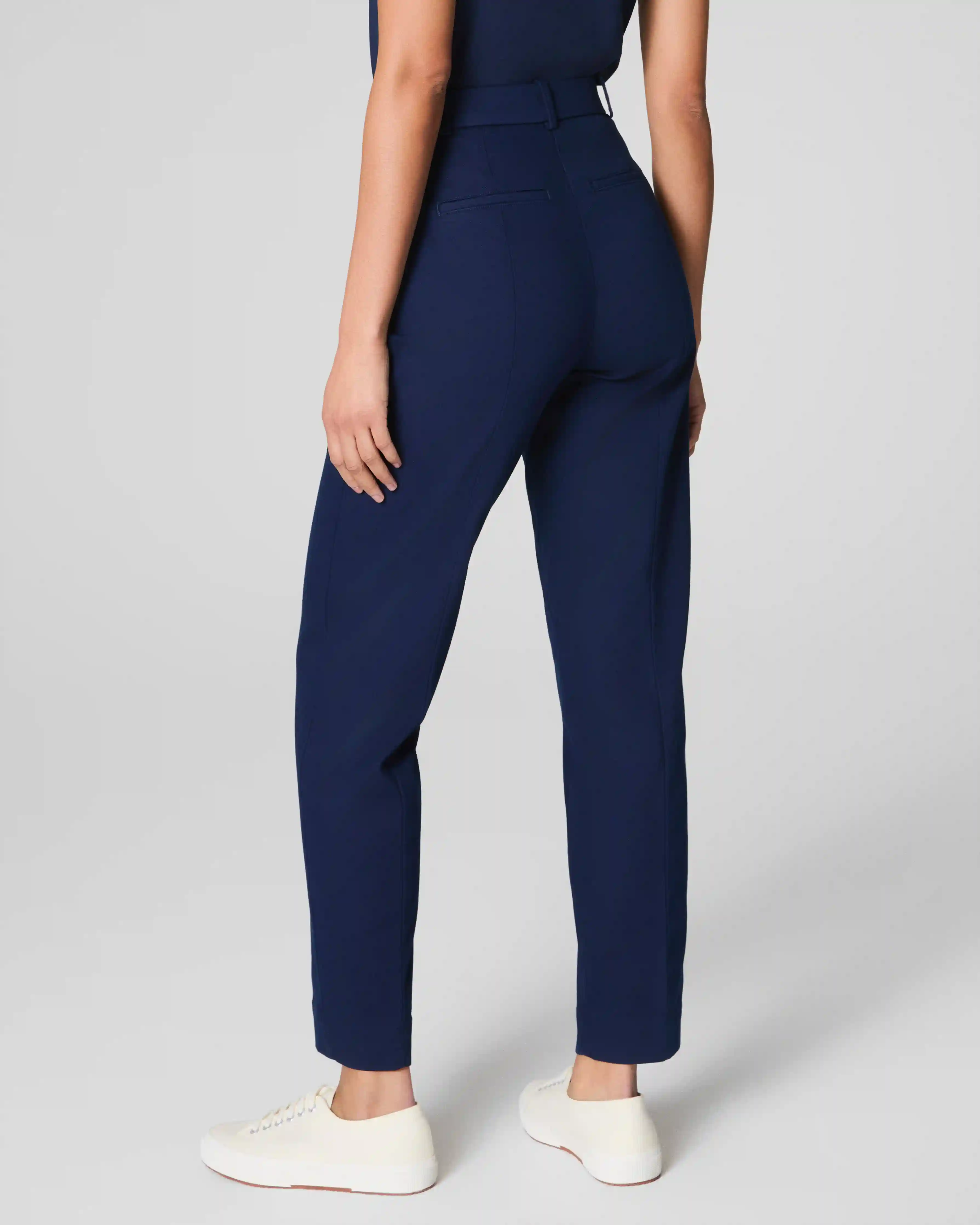 Alternative view of SPANXsupersmooth®  Stretch Twill Slim Straight Pant | Timeless Navy