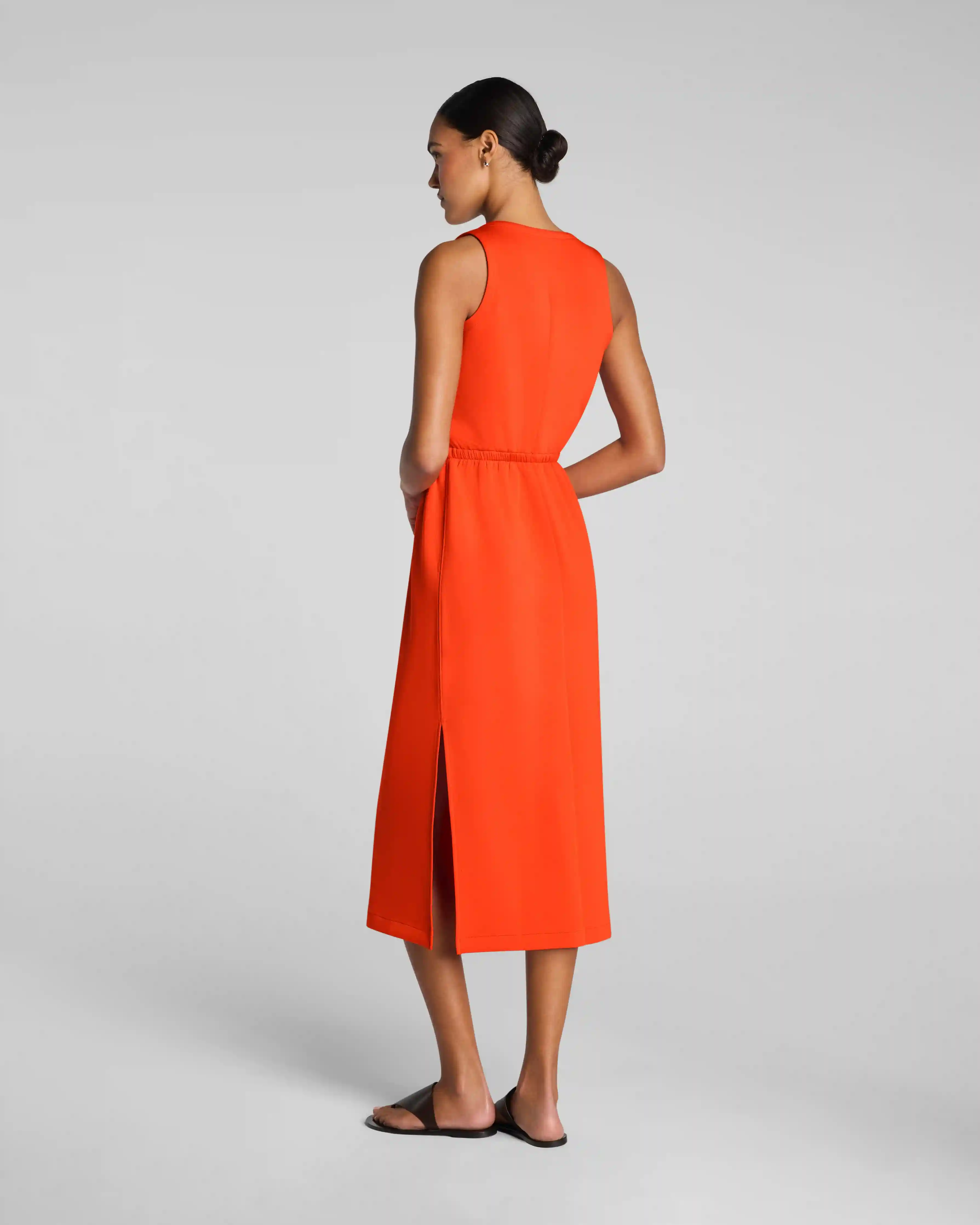 Alternative view of SPANX AirEssentials® Drawstring Maxi Tank Dress | Sunset Coral