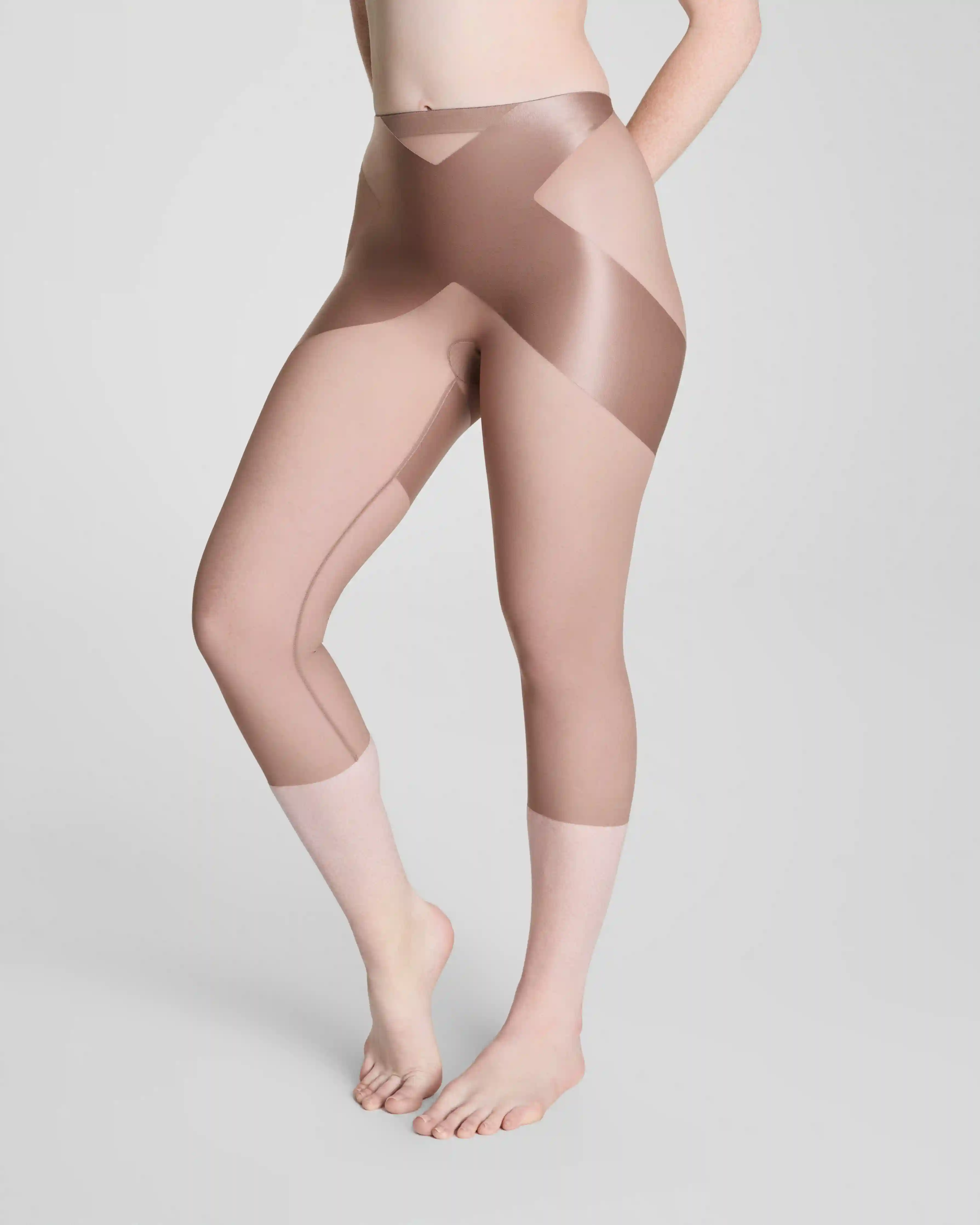 Alternative view of SPANXshape®  Satin-X™ Capri | Cafe Au Lait
