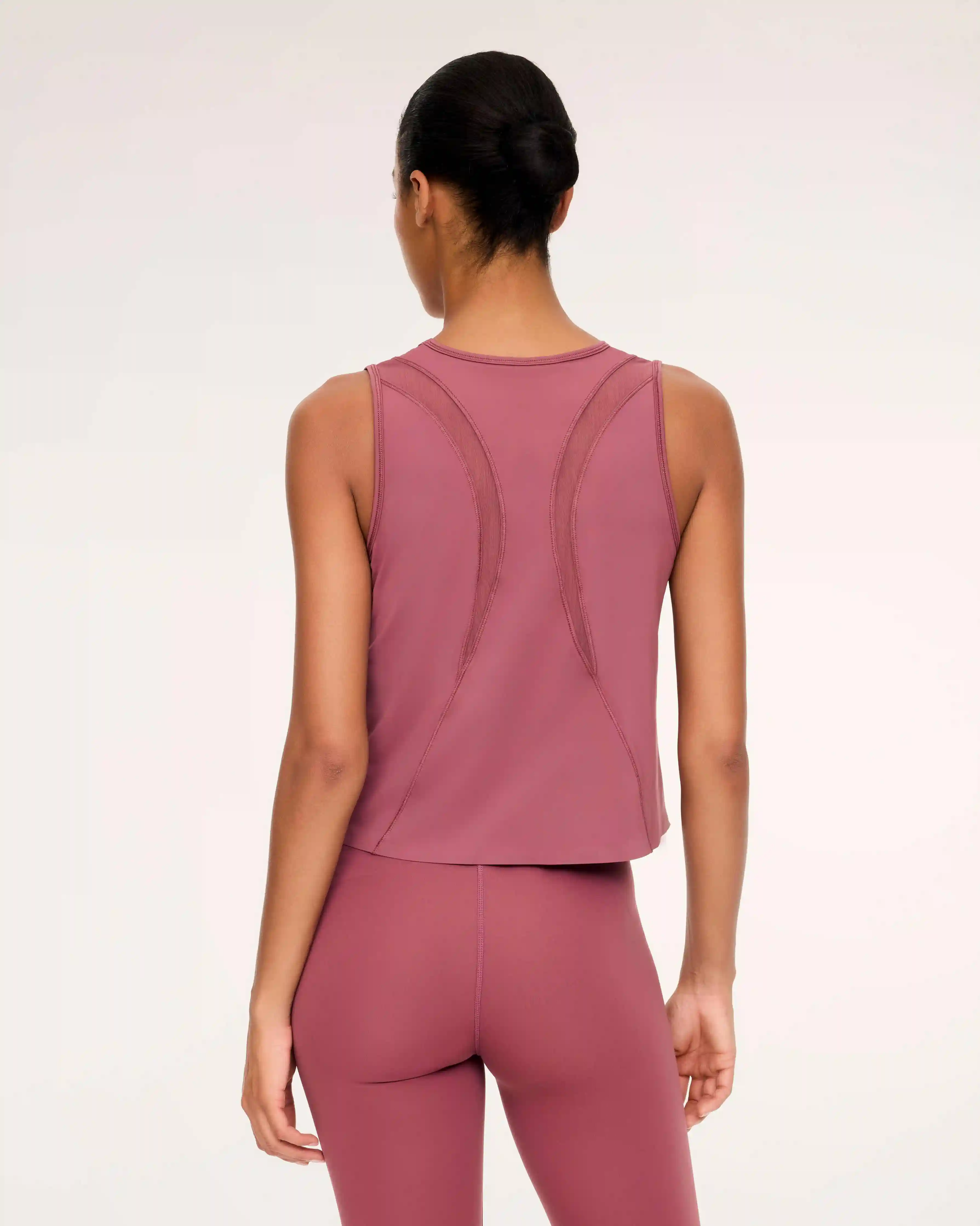 Alternative view of SPANX® BodyLine Sheerious Crewneck Tank | Rum Raisin