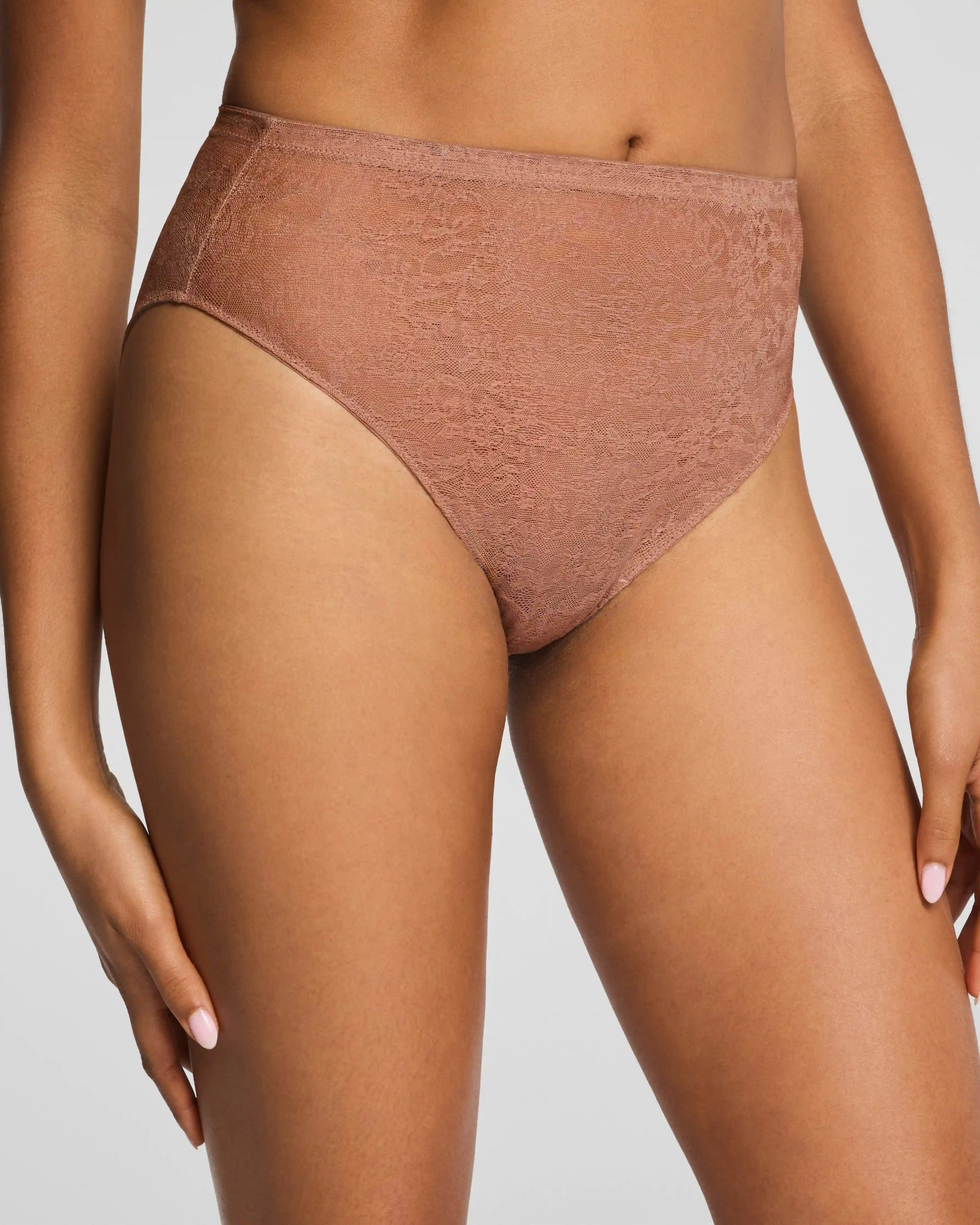 SPANXsupersmooth®  Day to Date Night Lace Hi-Leg Brief | Cinnamon