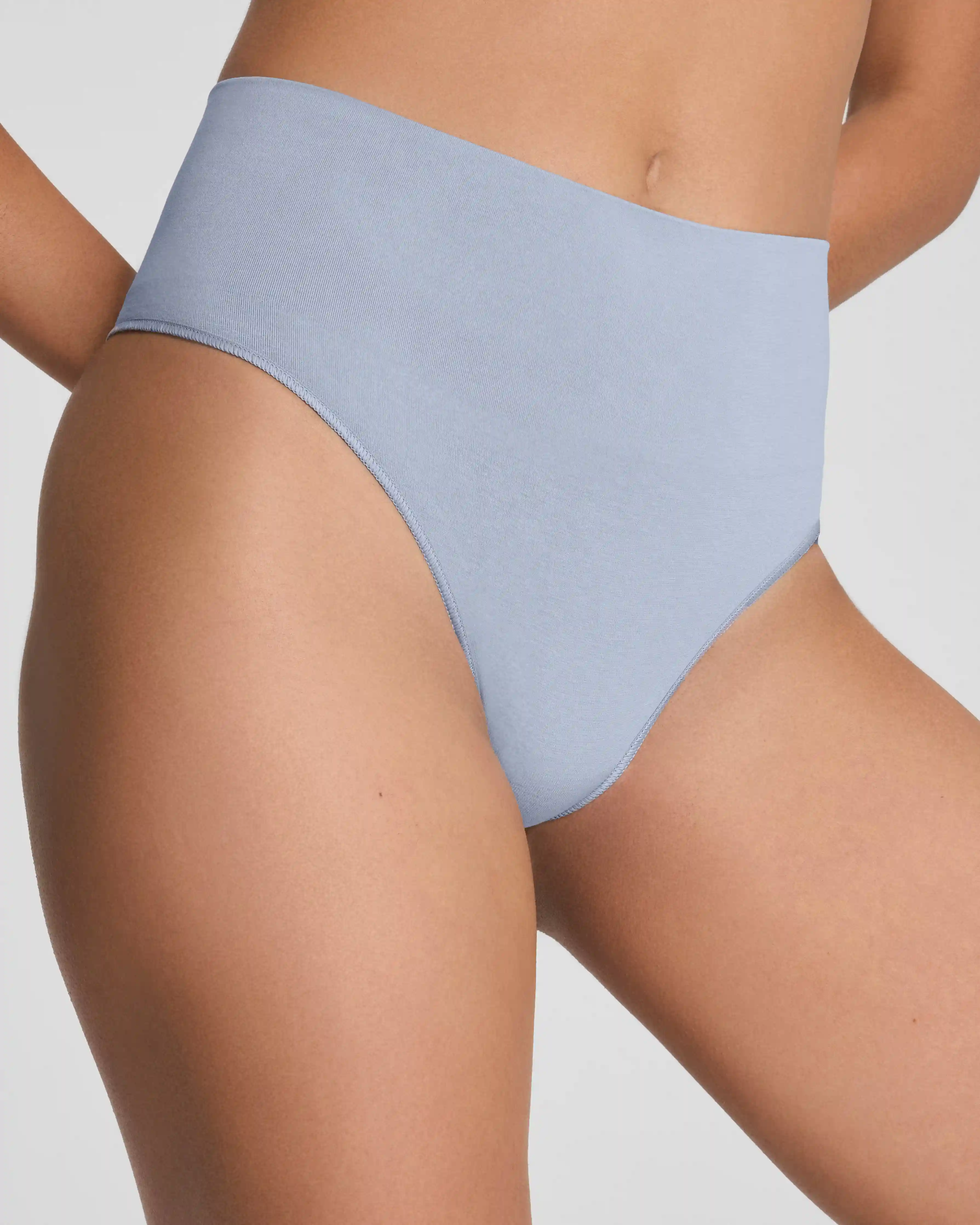 SPANXshape®  ExtraOrdinary Supima® Cotton Thong | Himalayan Cloud