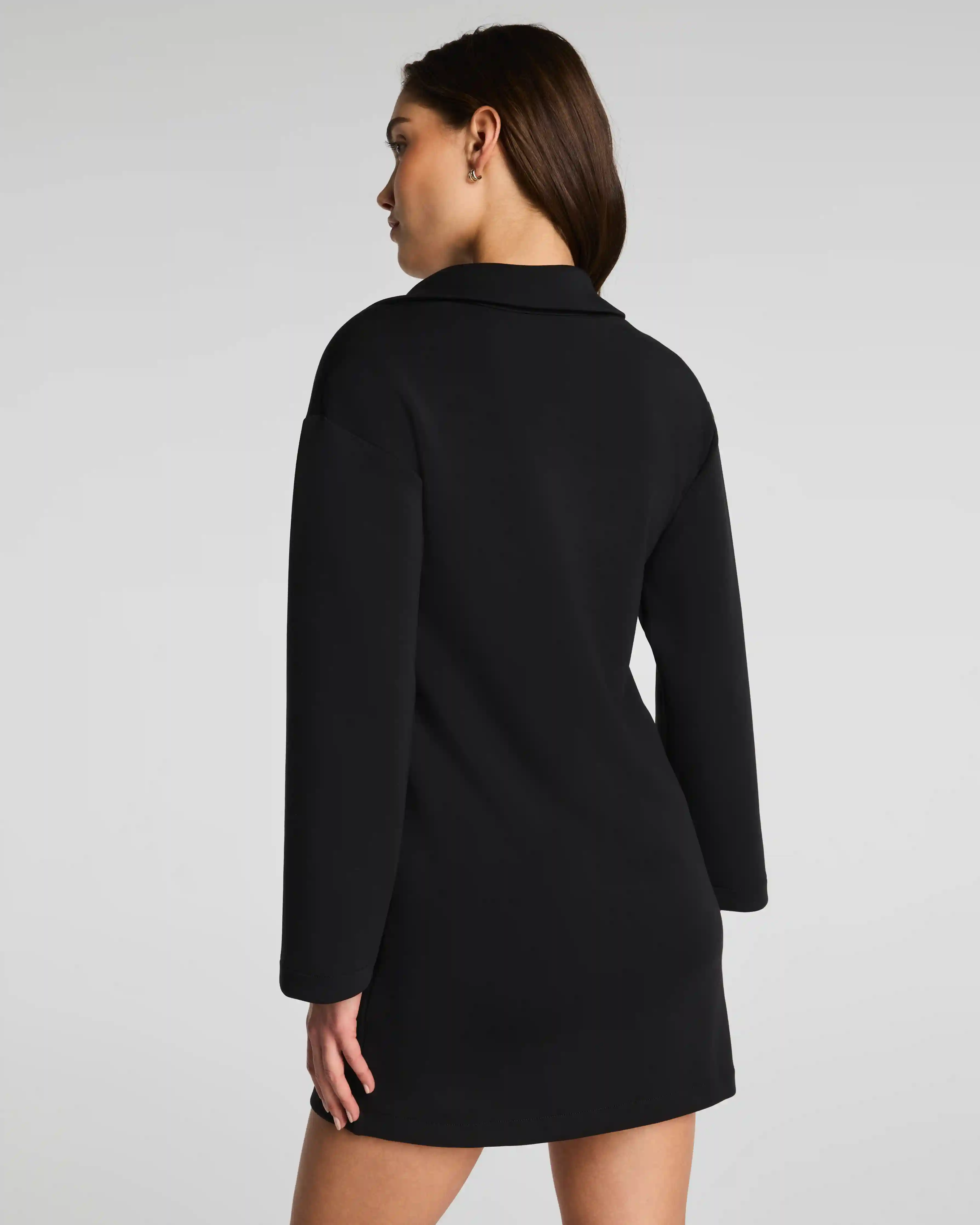 Alternative view of SPANX AirEssentials® Polo Long Sleeve Dress | Very Black